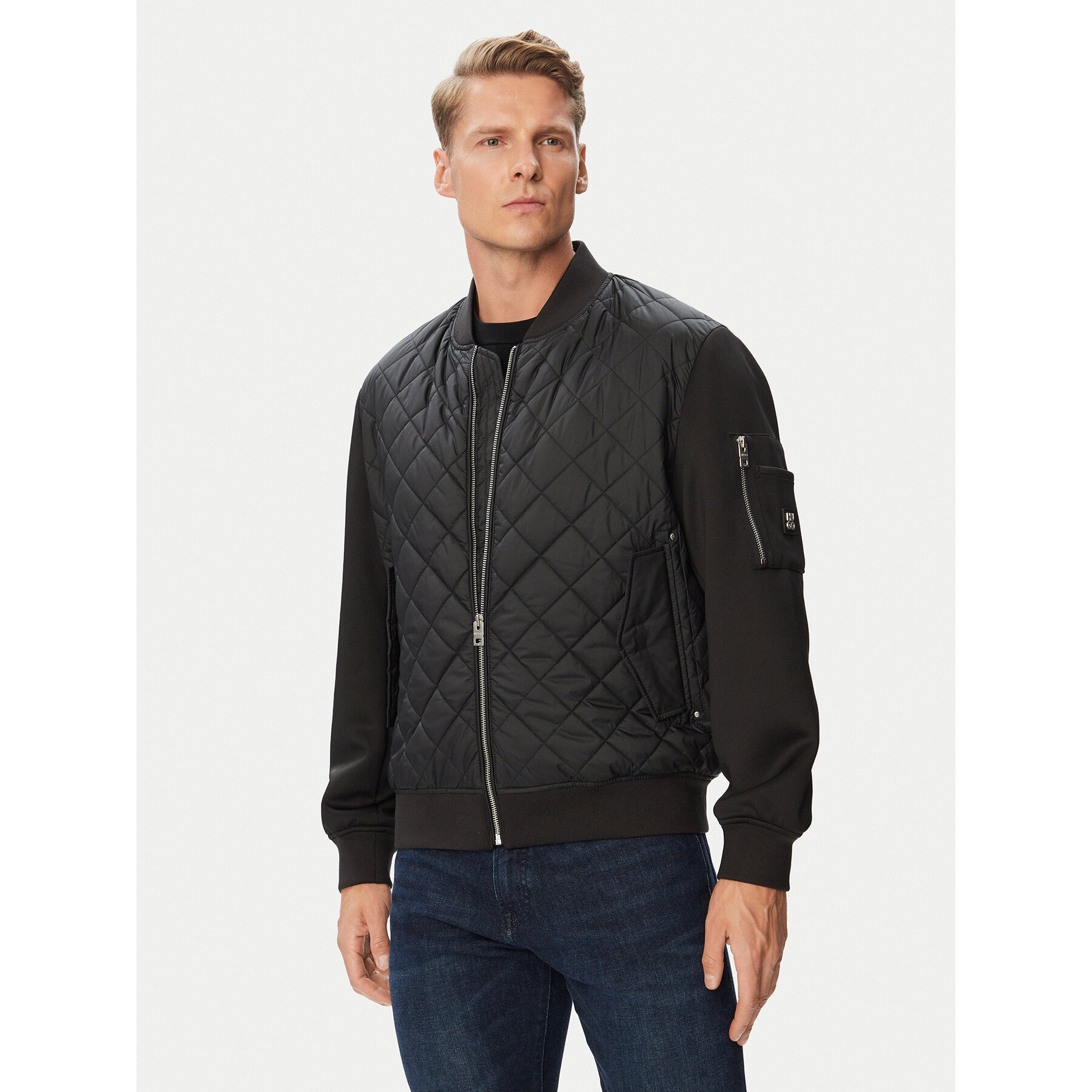 HUGO Bomberjacke Bilaro2631 50562737 Schwarz Regular Fit