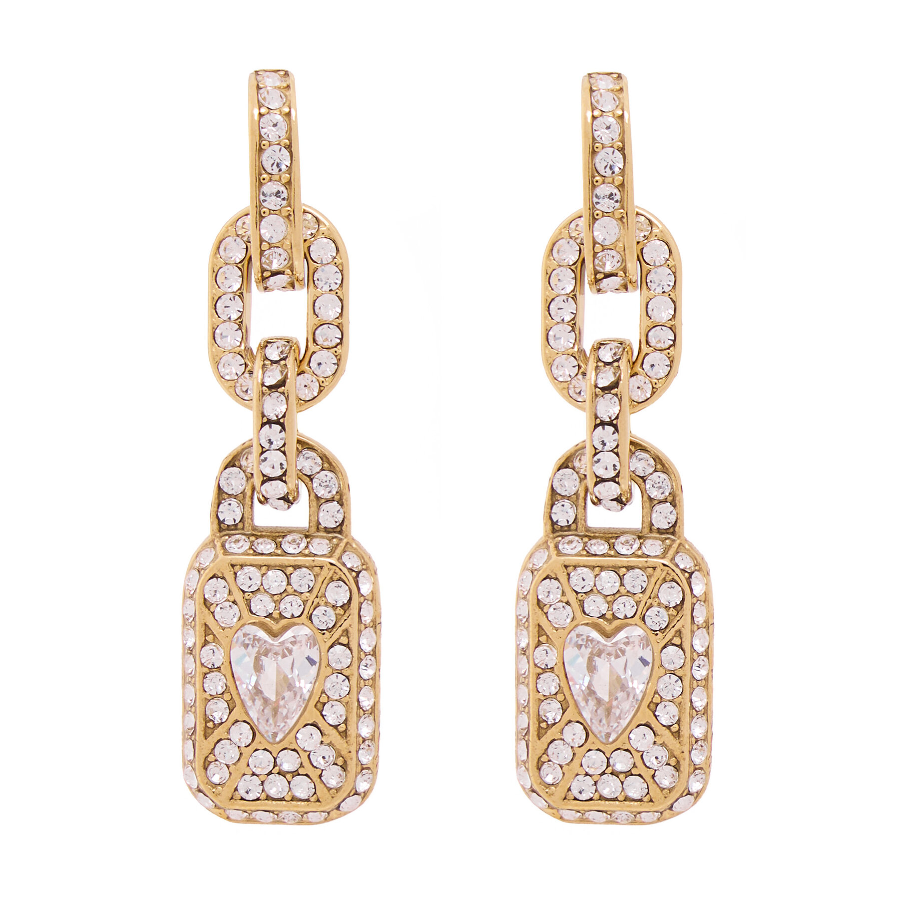 Обици Guess JUBE06 349JW Златист