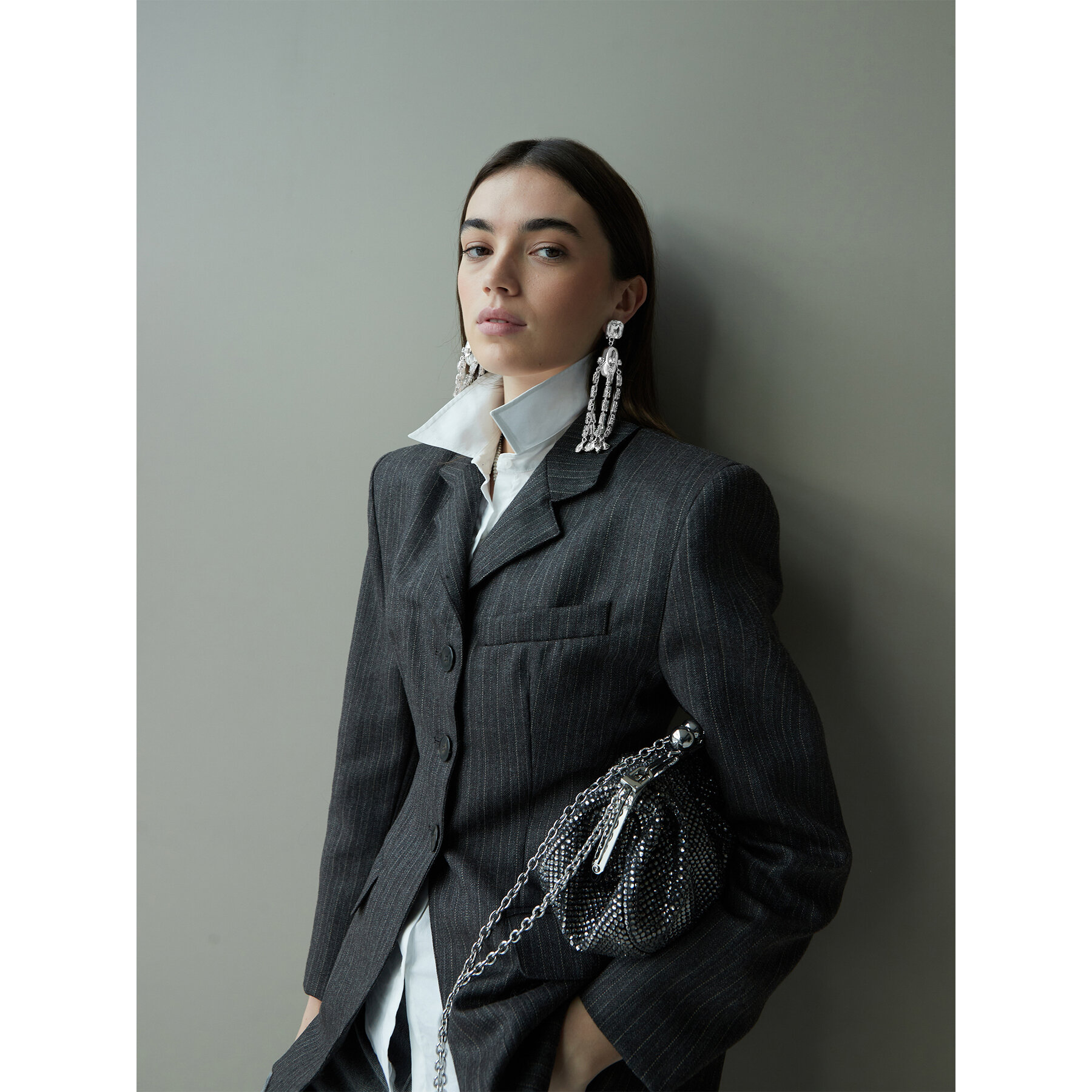 Klipsne Weekend Max Mara Callas 2525756095650 Strieborná