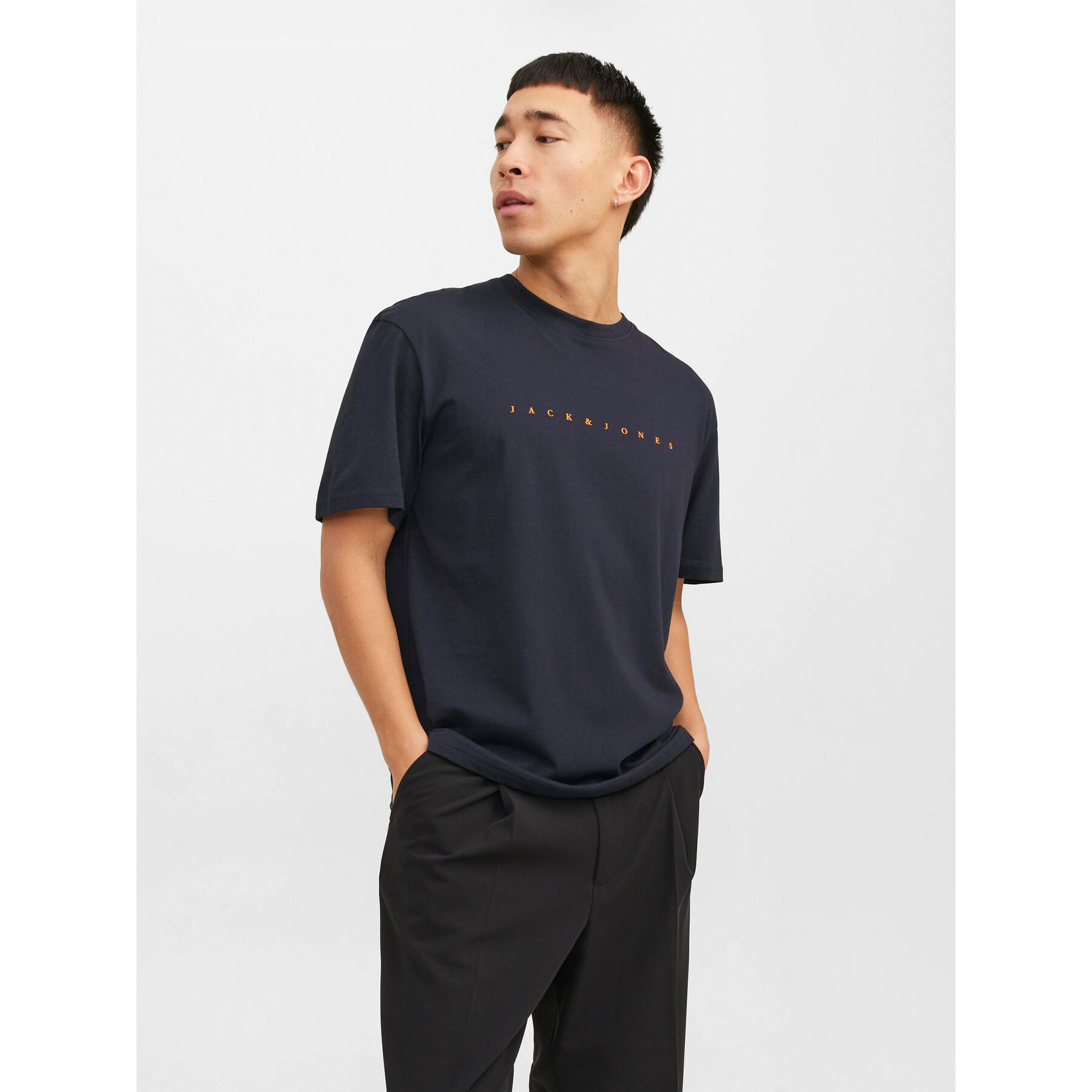 Jack & Jones Póló Star 12234746 Sötétkék Relaxed Fit