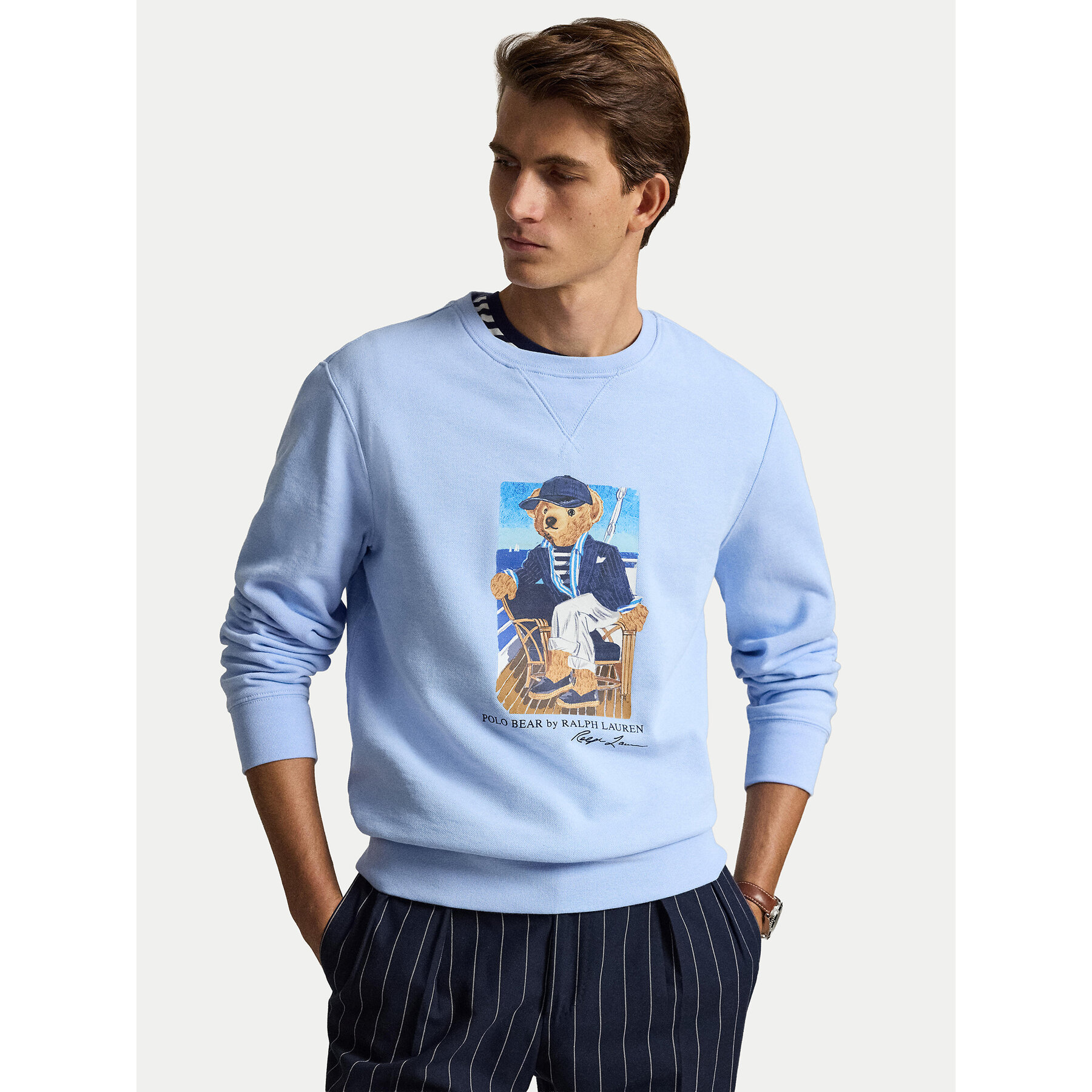 Polo Ralph Lauren Sweatshirt 710B18538001 Hellblau Regular Fit