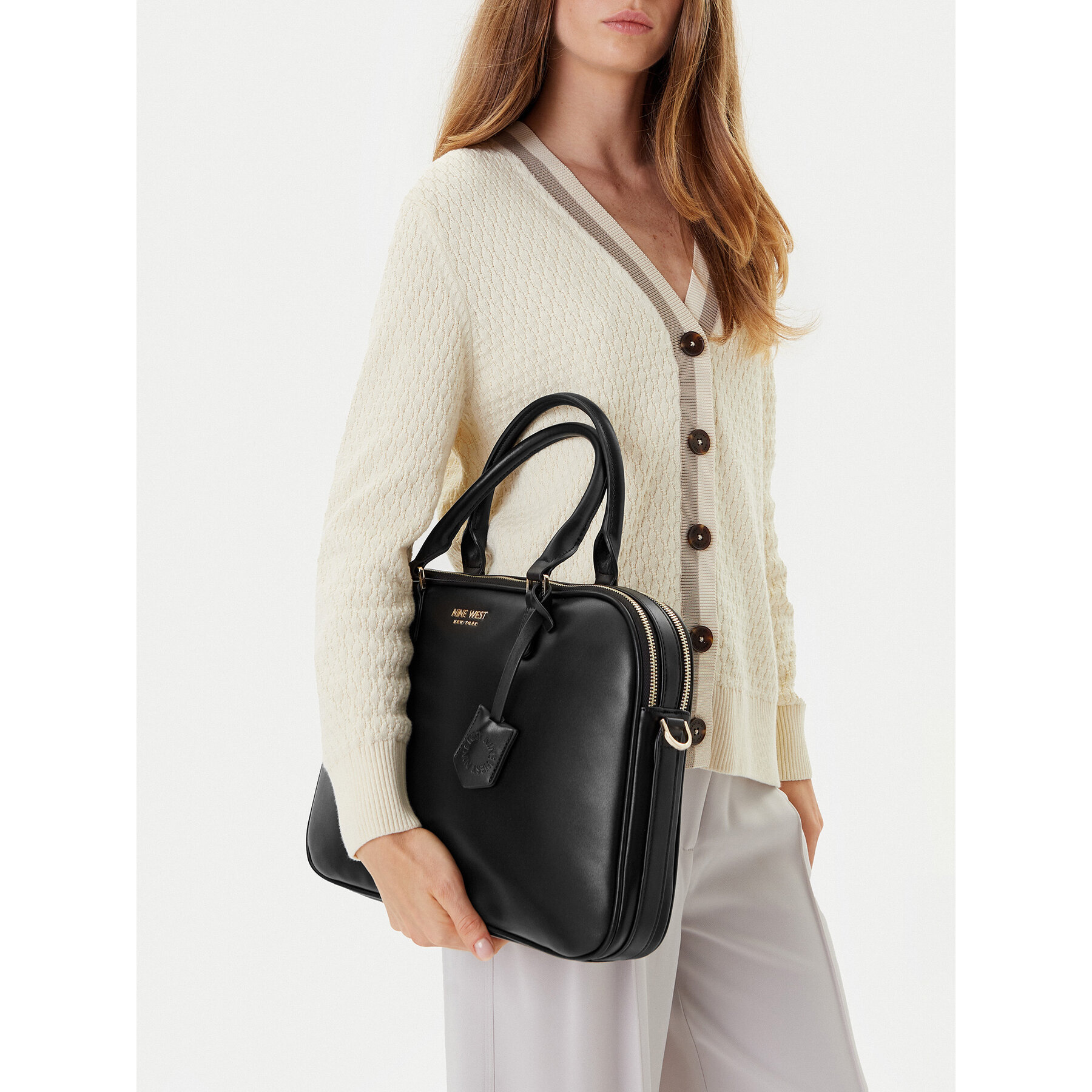 Geantă pentru laptop Nine West CEO-NEBRASKA-LDA78172 Negru