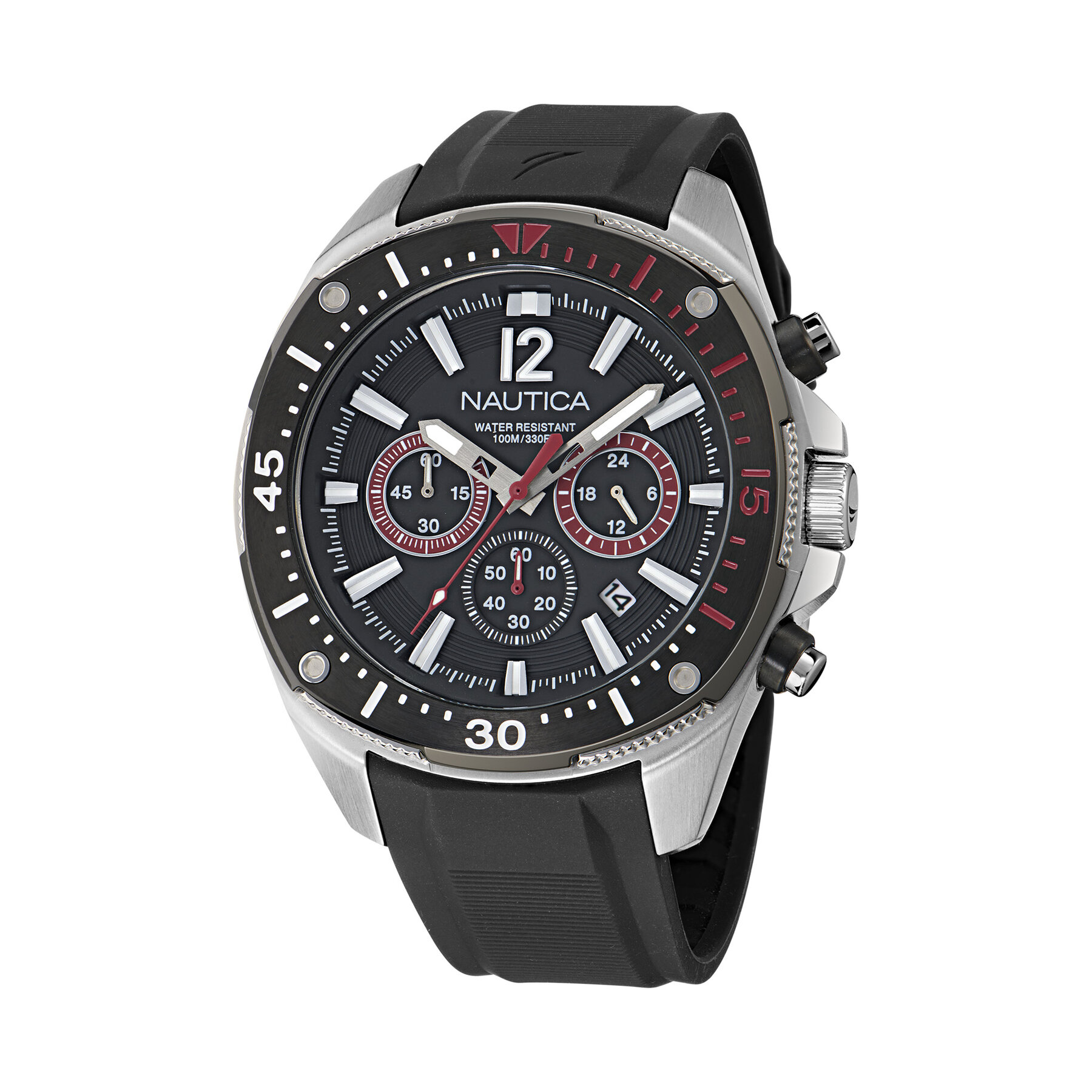 Часовник Nautica Sporty Chronograph NAPBSS501 Сребрист