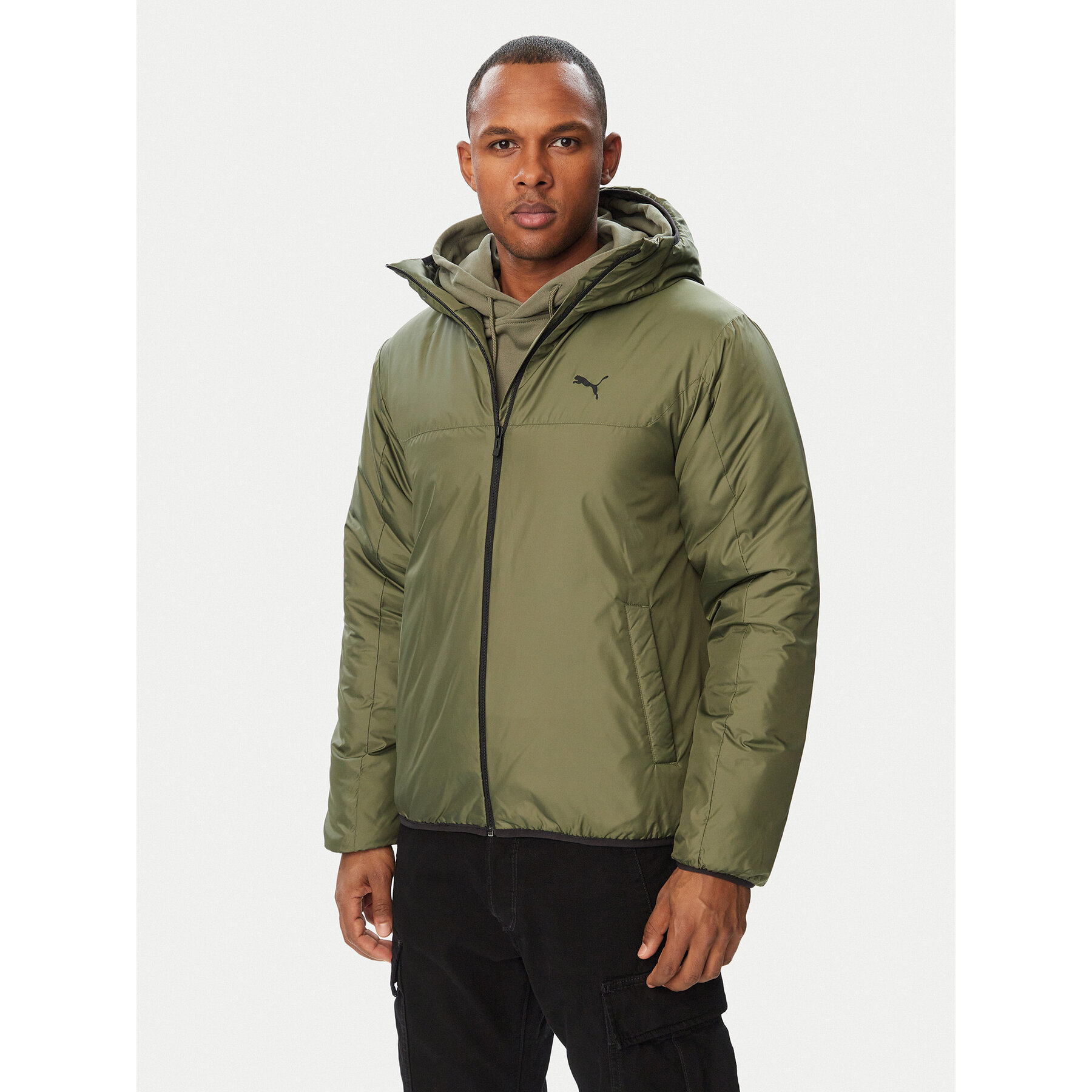 Puma Übergangsjacke Ess 688296 Khakifarben Regular Fit