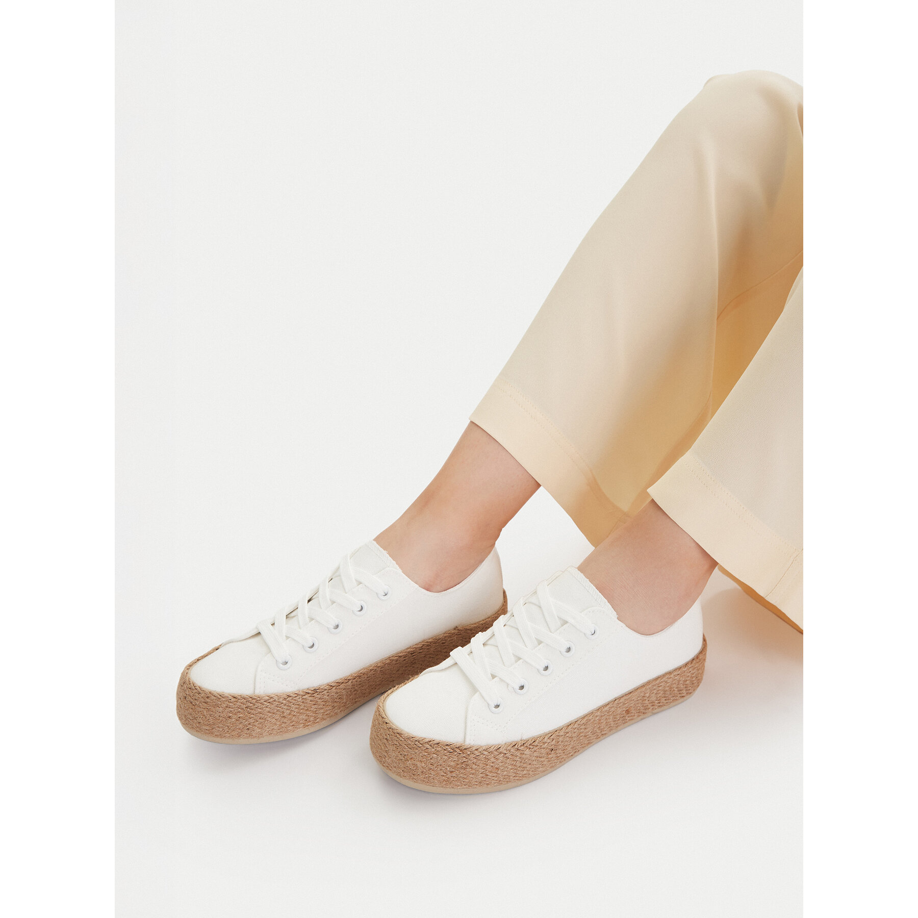 Espadrilės JENNY CEO-WS19130-3 Balta