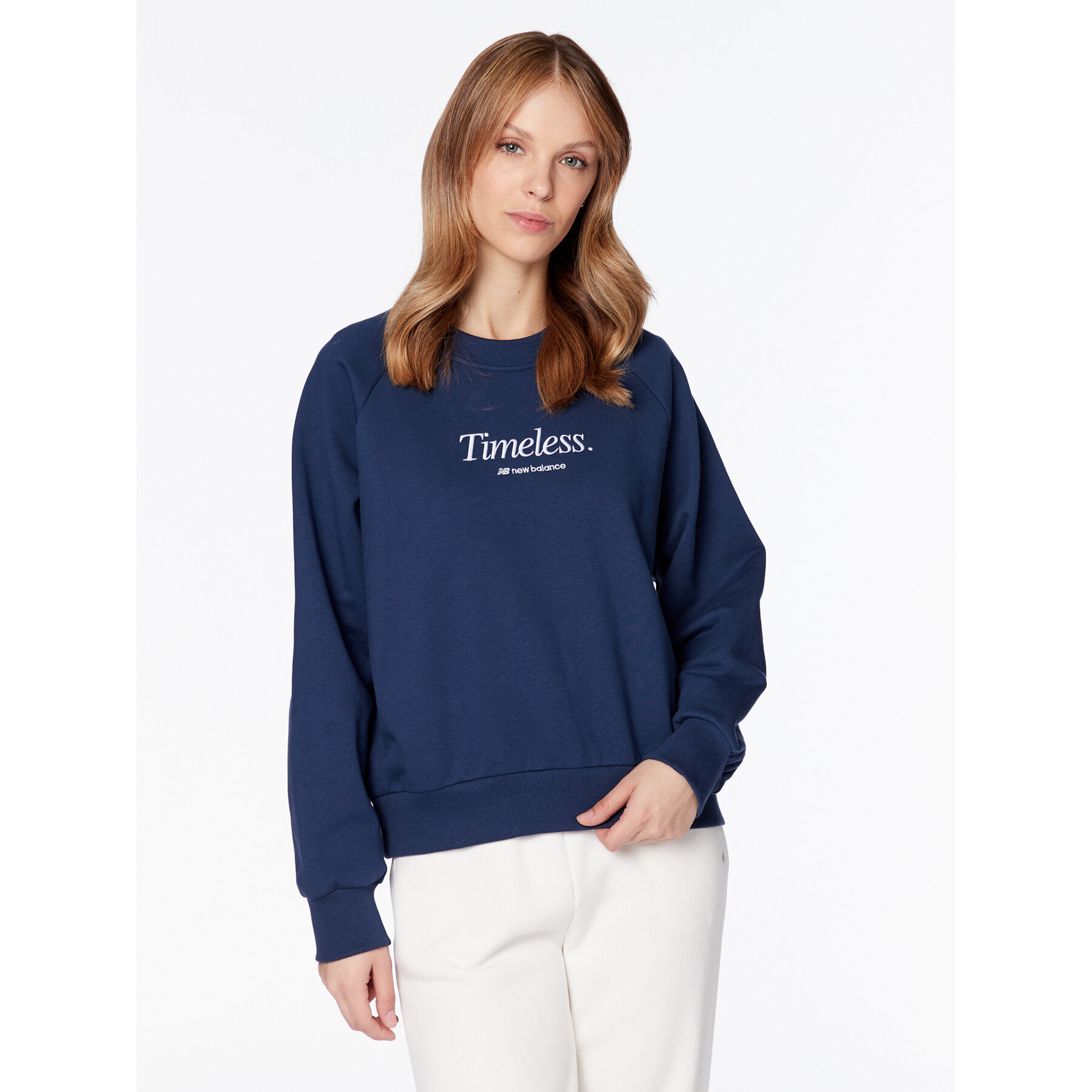 New Balance Sweatshirt WT31557 Dunkelblau Regular Fit