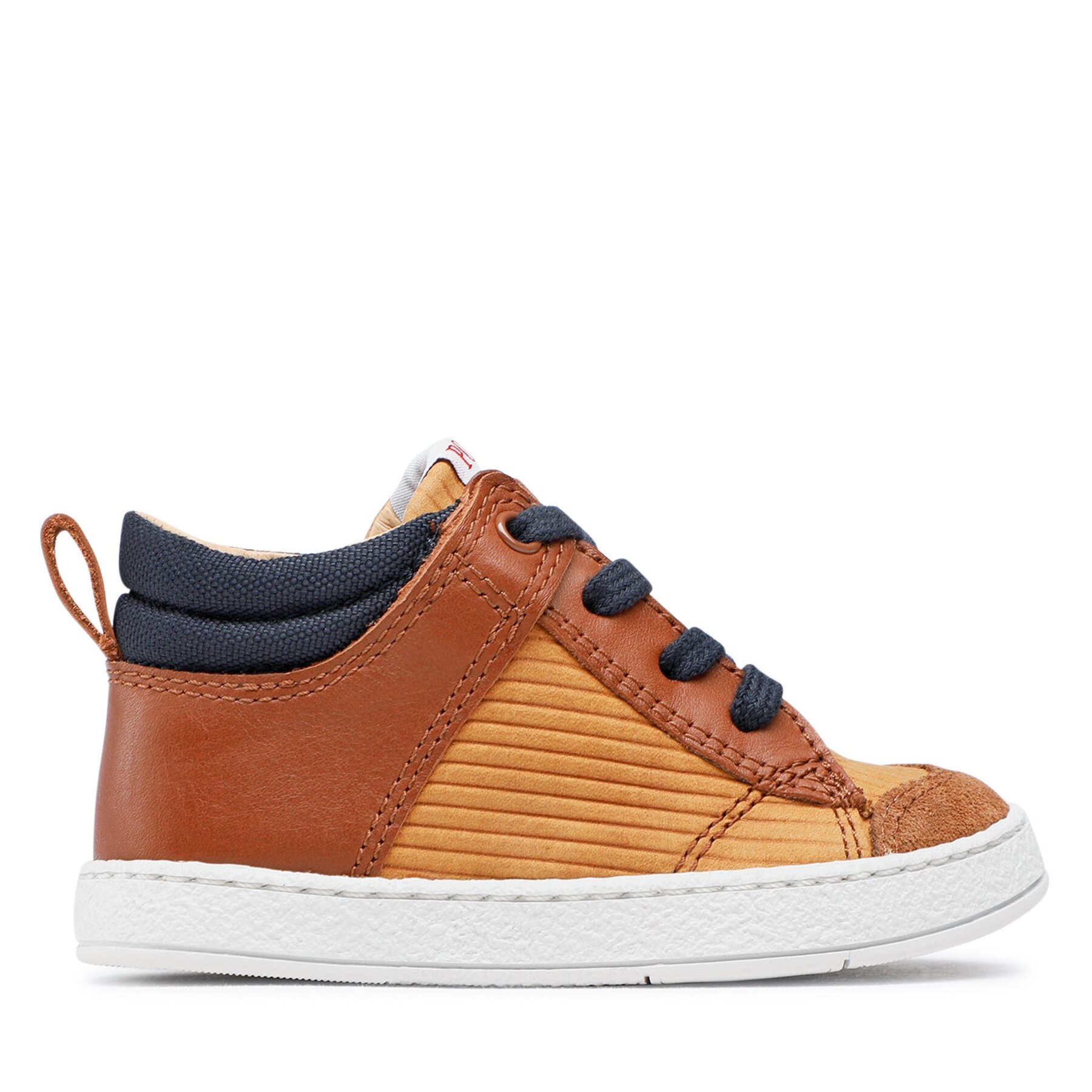 Sneakers Pom d'Api Mousse Zip Trek N1SICT0401 Camel/Marine