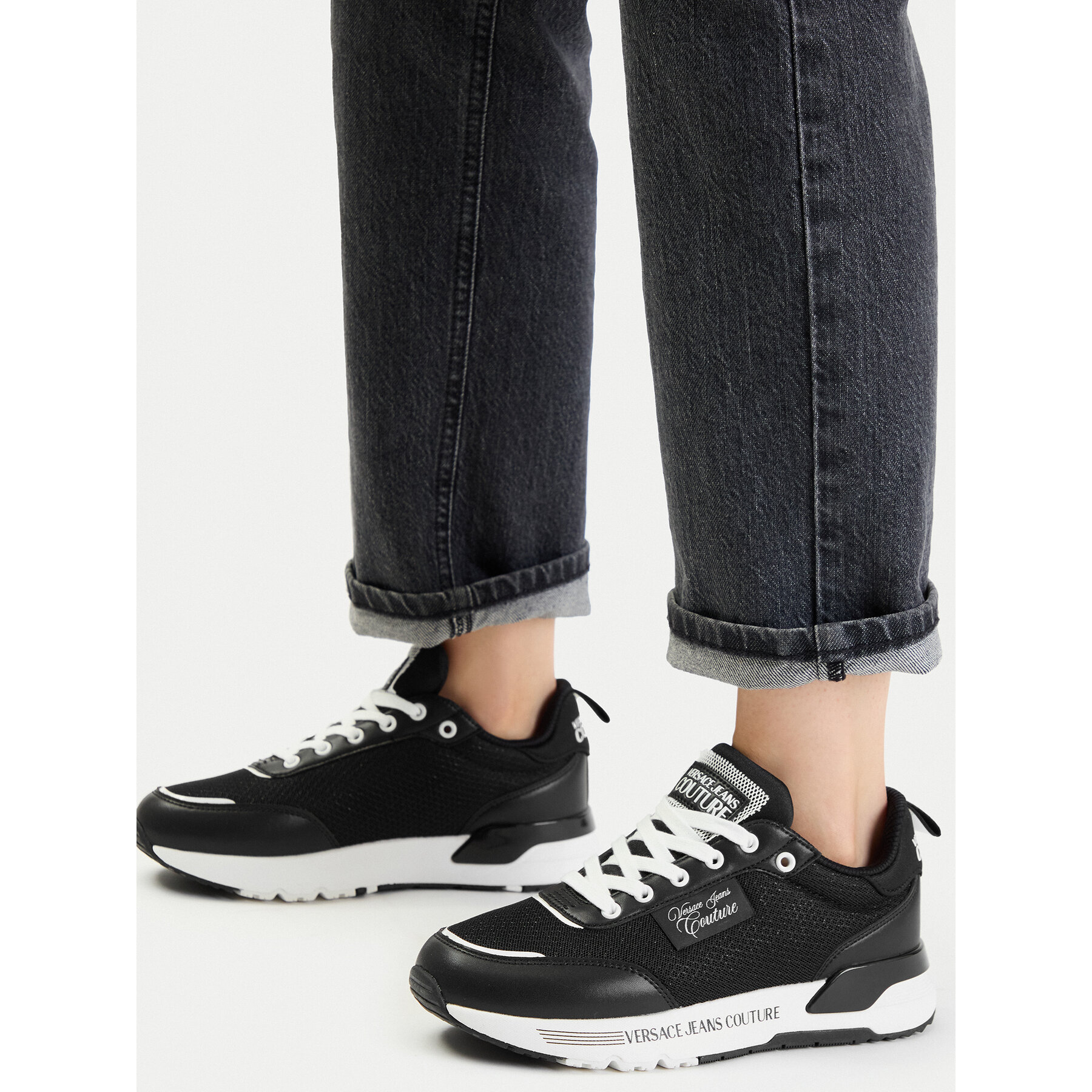 Сникърси Versace Jeans Couture 80VA3SA3 ZSD97 Черен