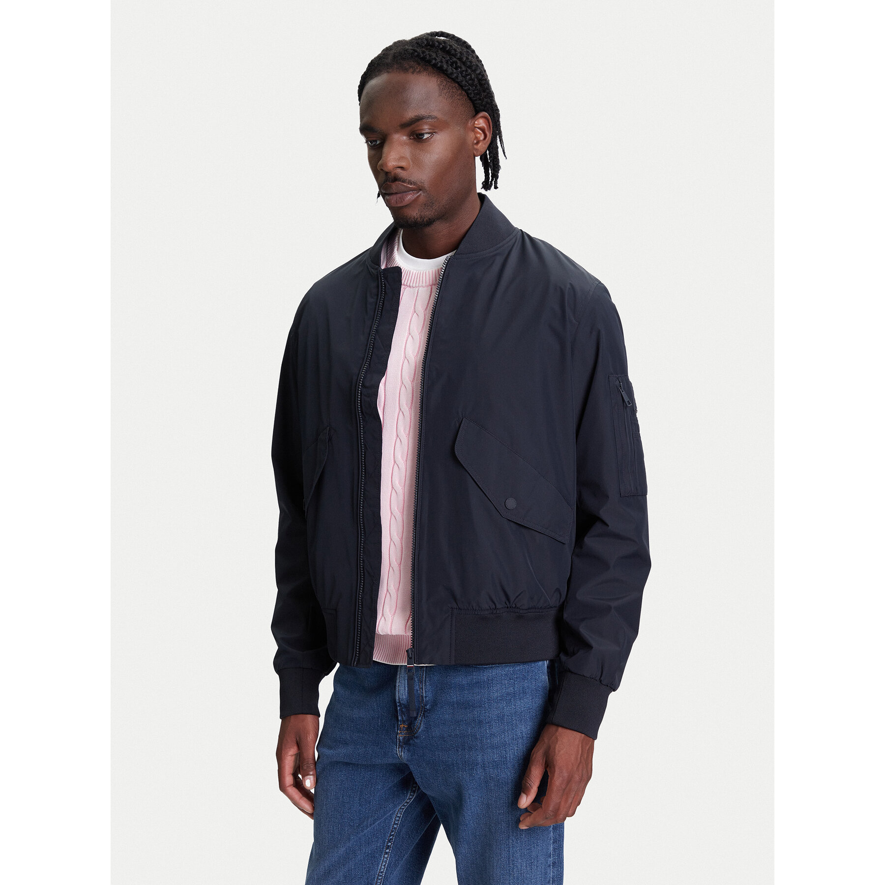 Tommy Hilfiger Bomberjacke MW0MW39629 Dunkelblau Regular Fit