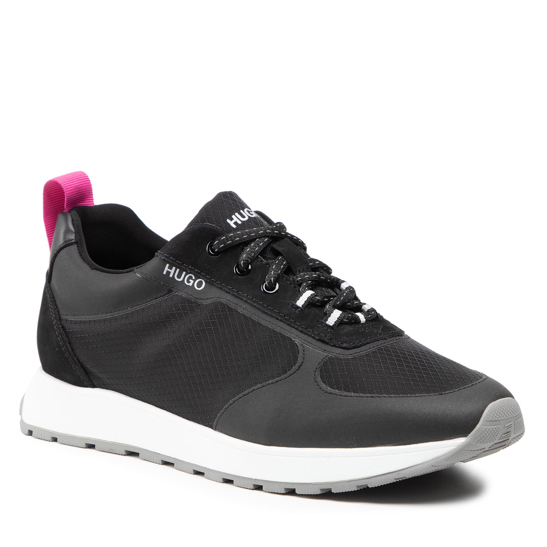 Sneakers Hugo Icelin 50464391 10236141 01 Black 001 epantofi.ro imagine noua