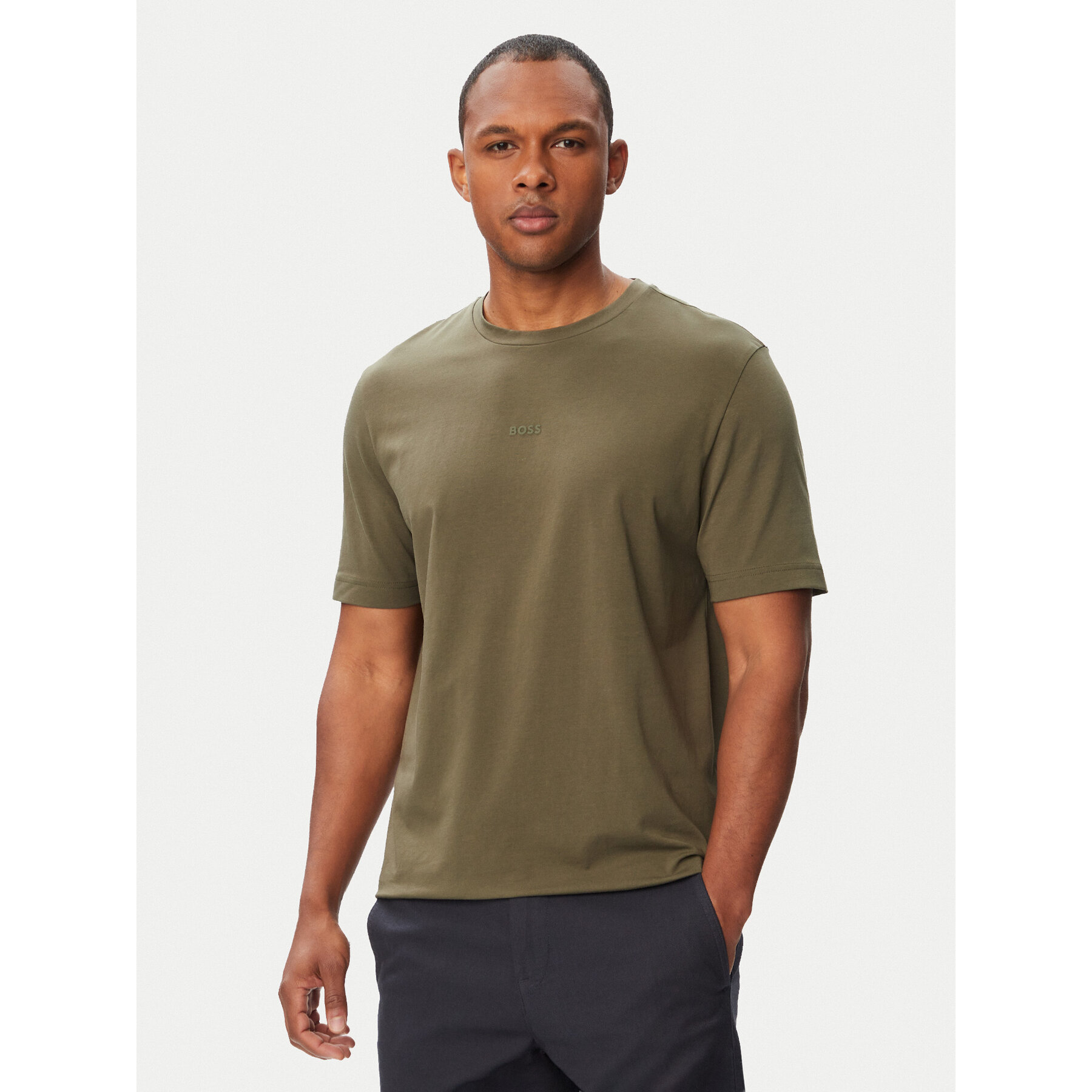BOSS T-shirt TChup 50473278 Kaki Relaxed Fit