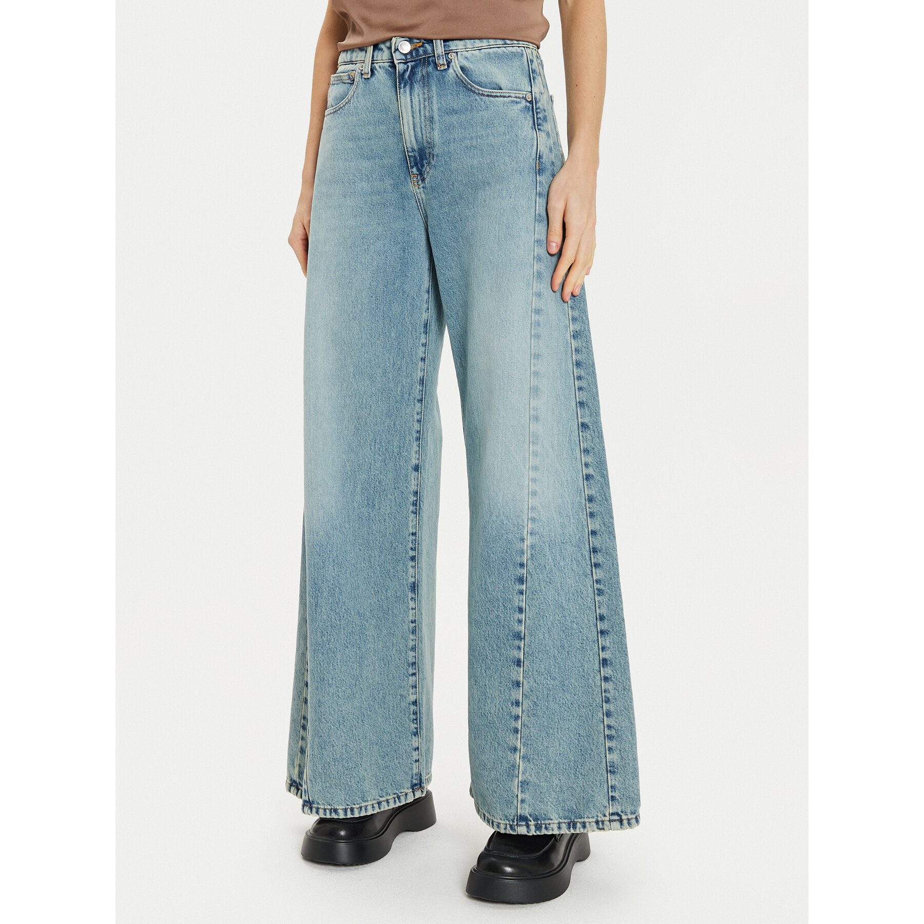 ViCOLO Jeans DS0114 Blau Wide Leg