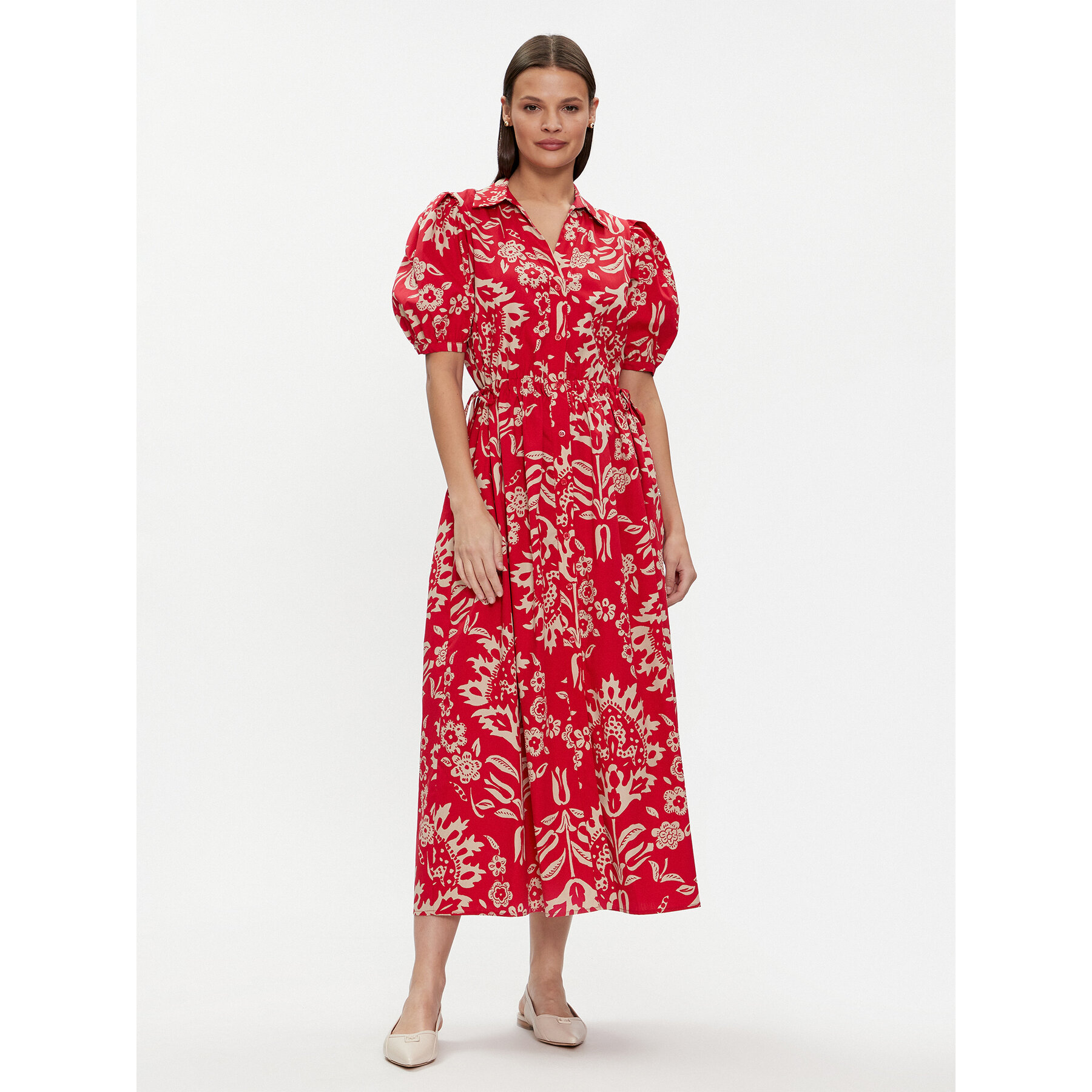 Liu Jo Hemdkleid MA4084 T3905 Rot Regular Fit