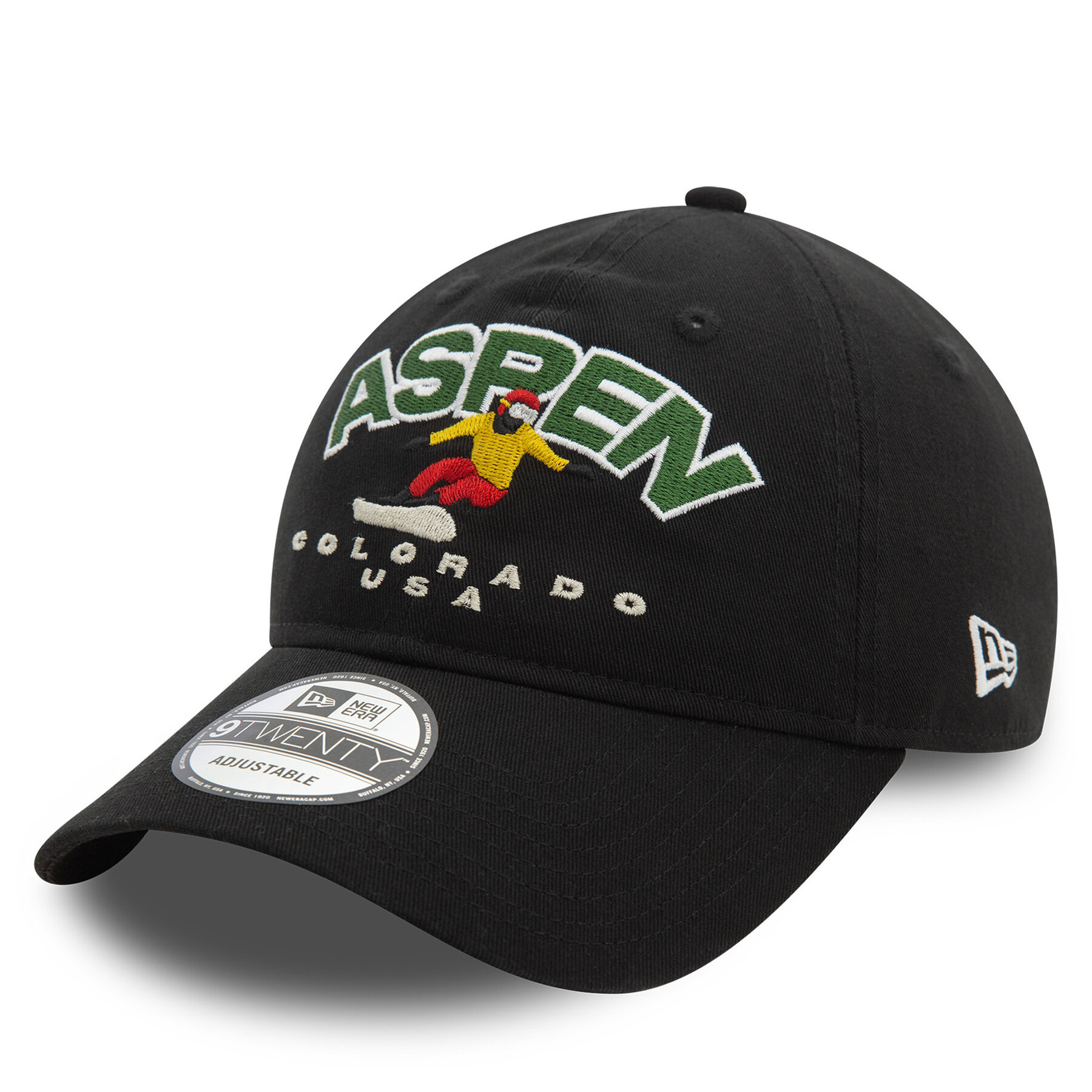 Czapka z daszkiem New Era Czarny Washed Aspen Ski 9TWENTY 60580870