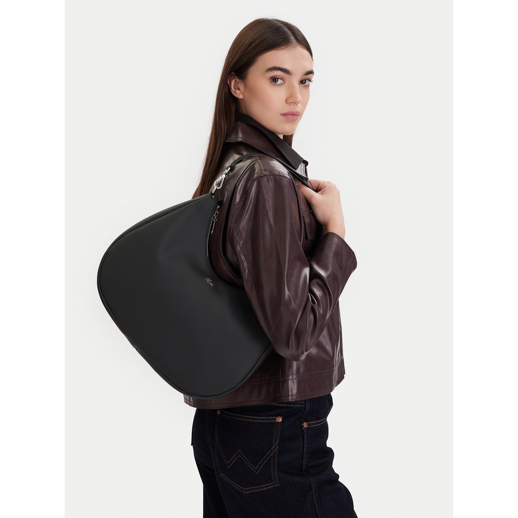 Torbica Lacoste Daily City Bag NF5125DZ Crna