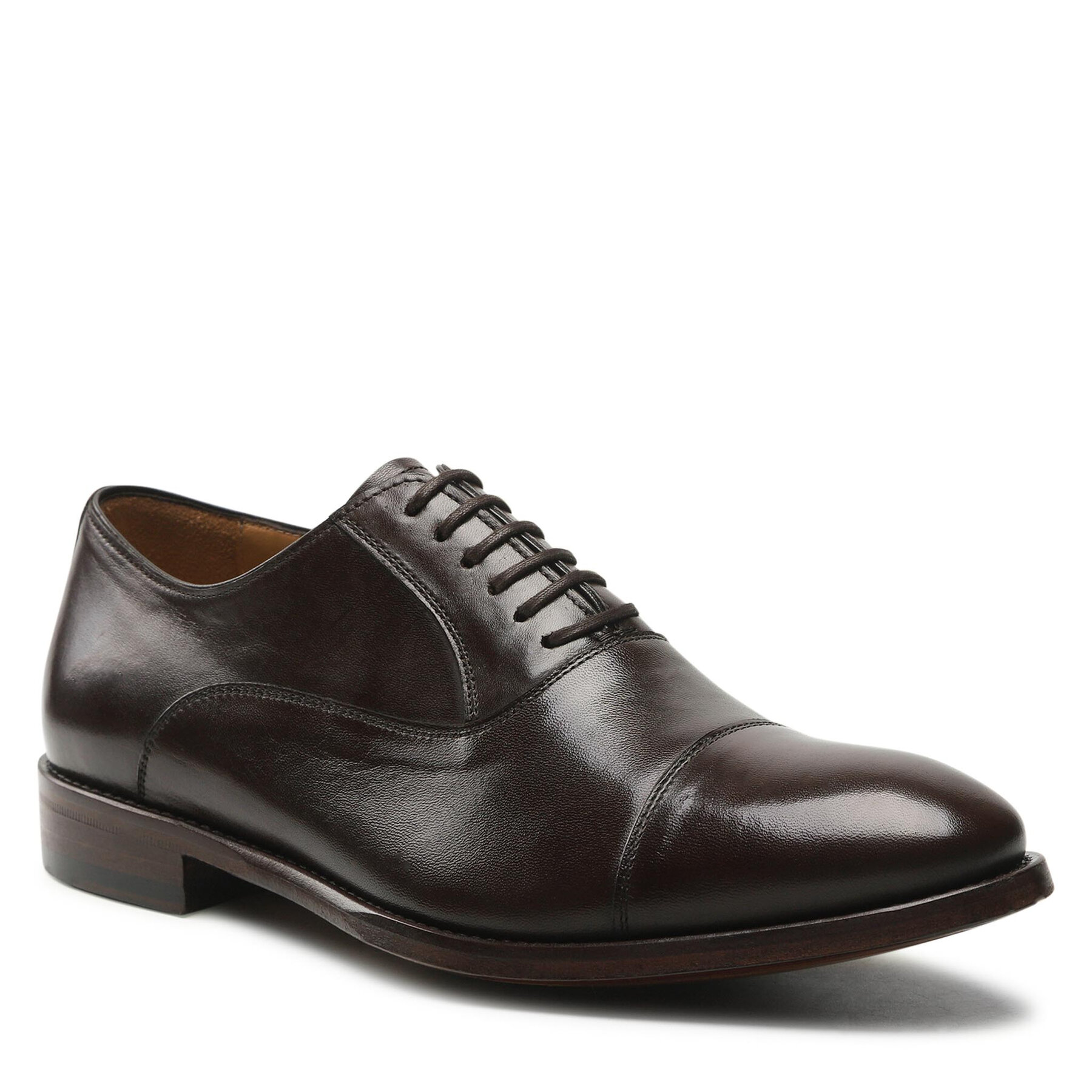 Pantofi Lord Premium Oxford 5500 Dark Brown L07 5500 imagine 2022 reducere