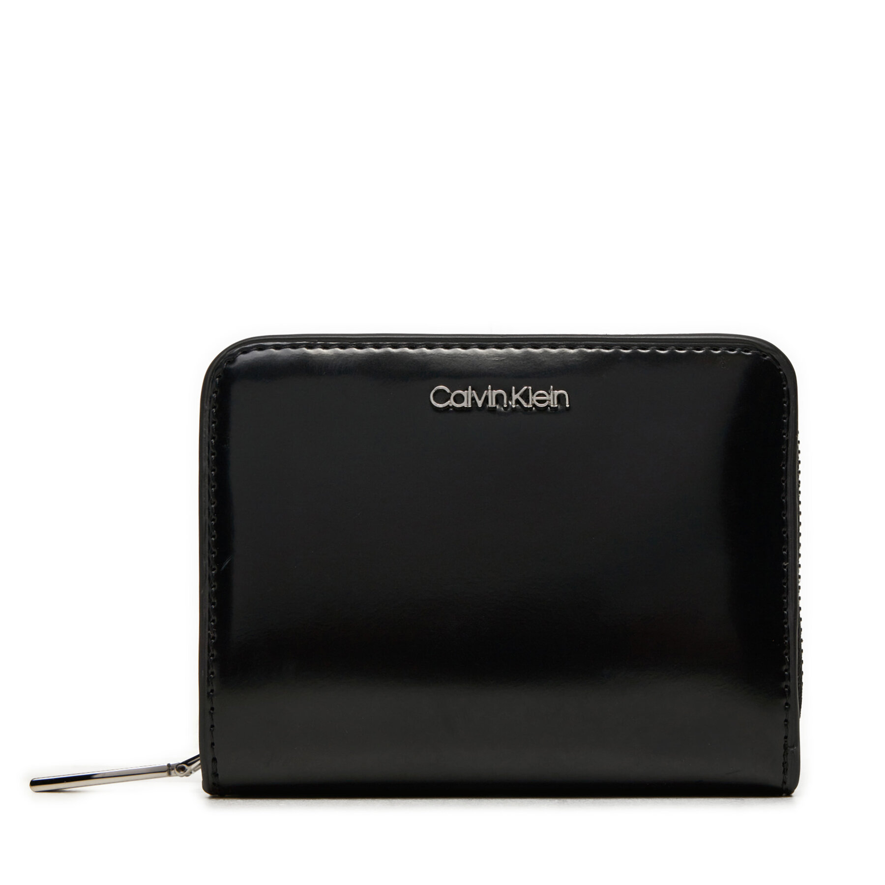 Kis női pénztárca Calvin Klein Ck Must Medium Zip Around/Shiny K60K612847 Fekete