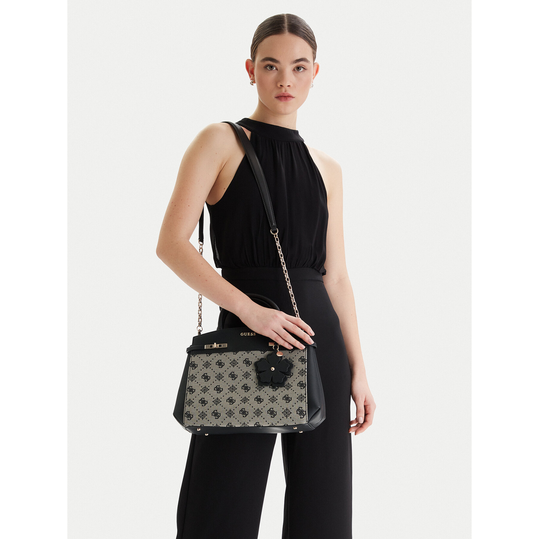 Дамска чанта Guess Melinda HWJP99 02060 Черен