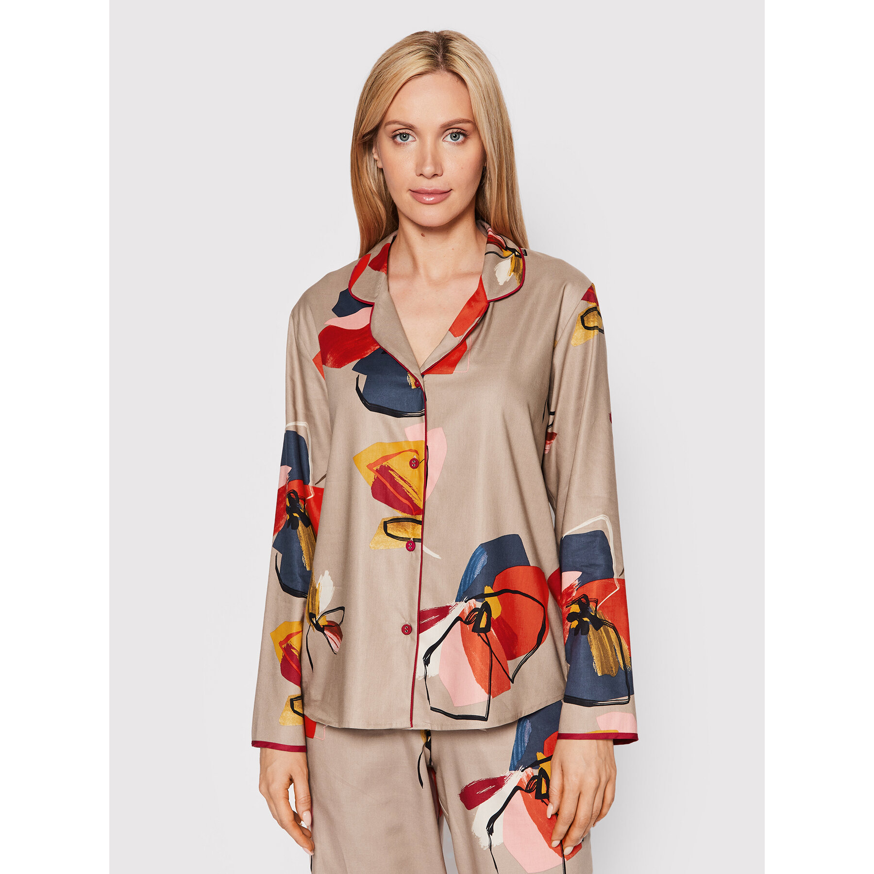 Cyberjammies Cyberjammies Μπλούζα πιτζάμας Naomi 9321 Μπεζ Regular Fit