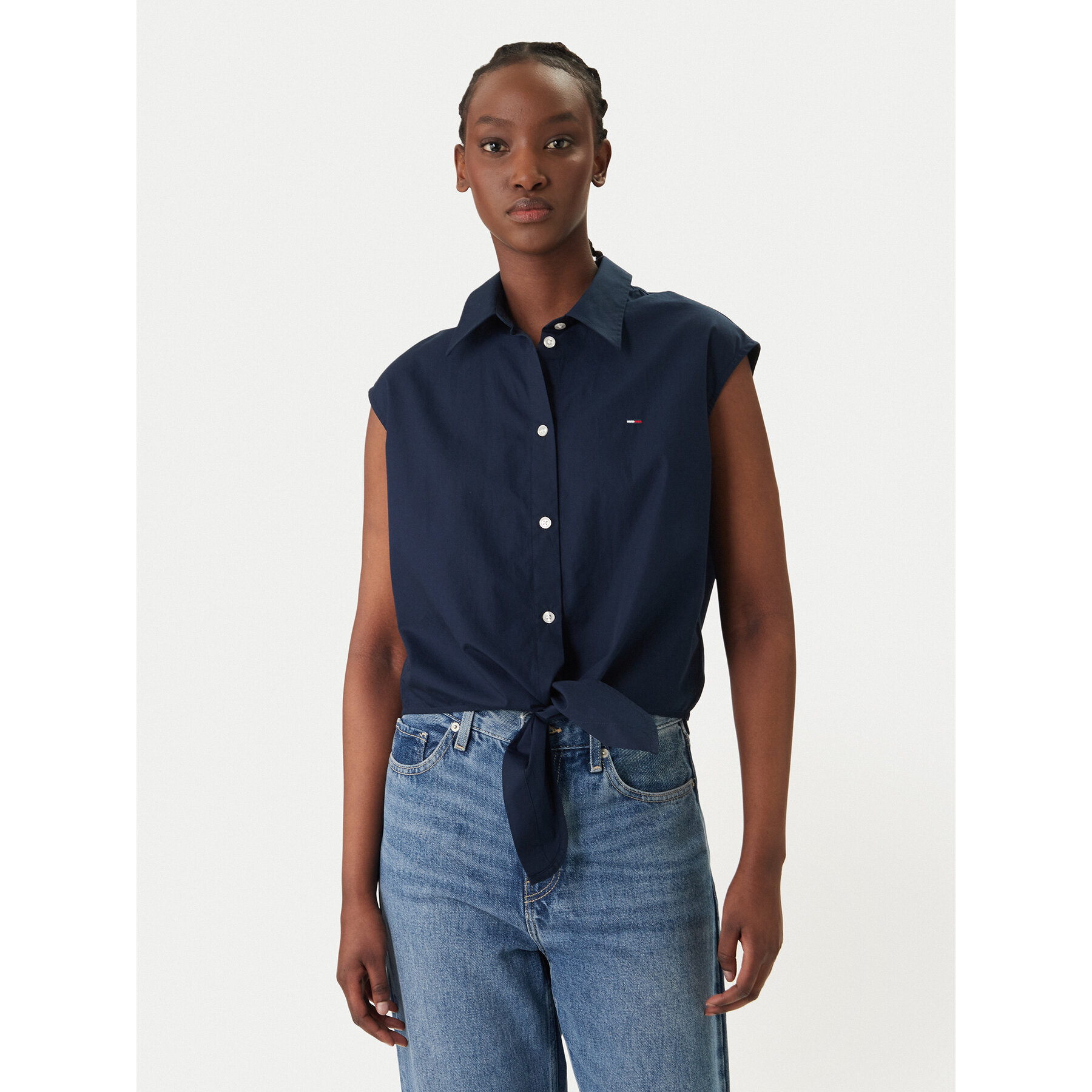 Tommy Jeans Hemd DW0DW22212 Dunkelblau Regular Fit