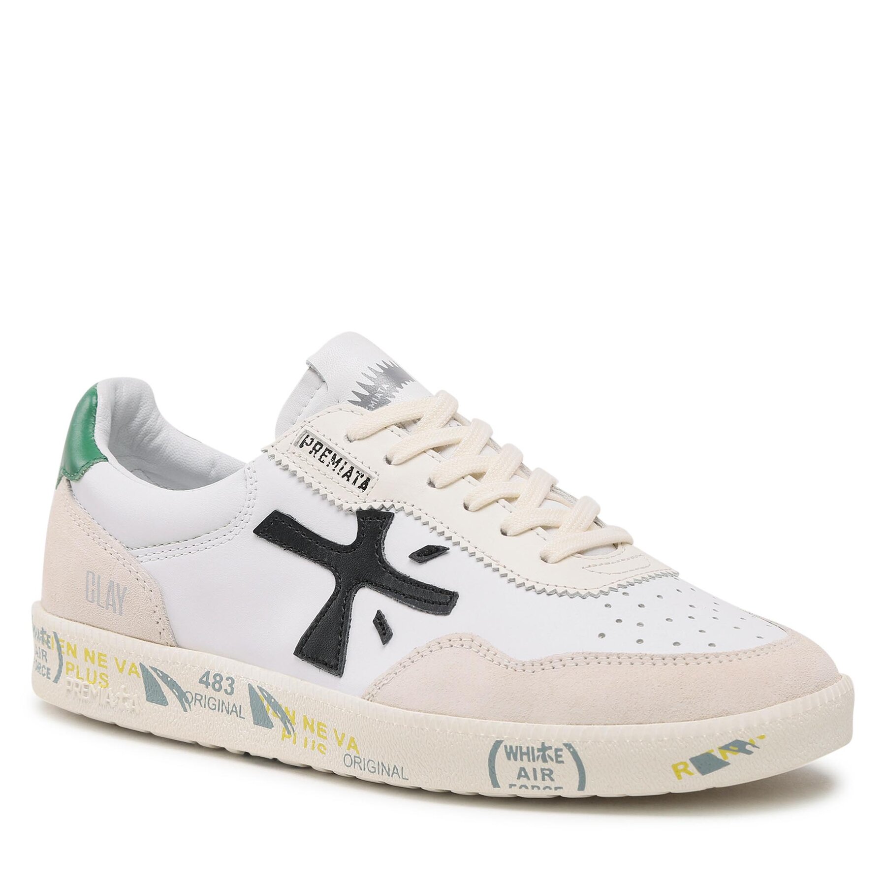 Sneakers Premiata Clay 6353 White 6353 imagine noua