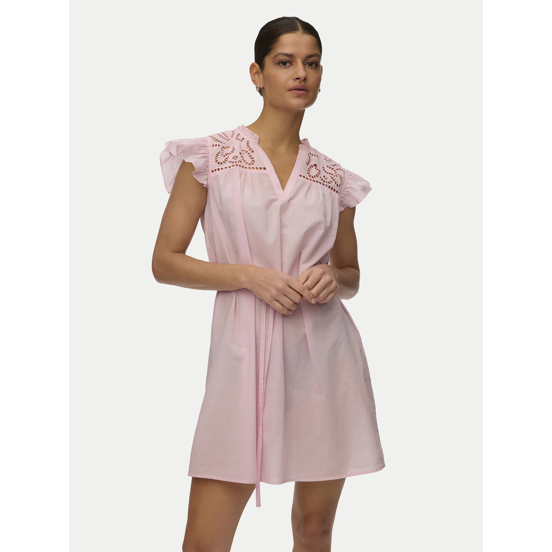 Vero Moda Sommerkleid Line 10346970 Hellrosa Oversize