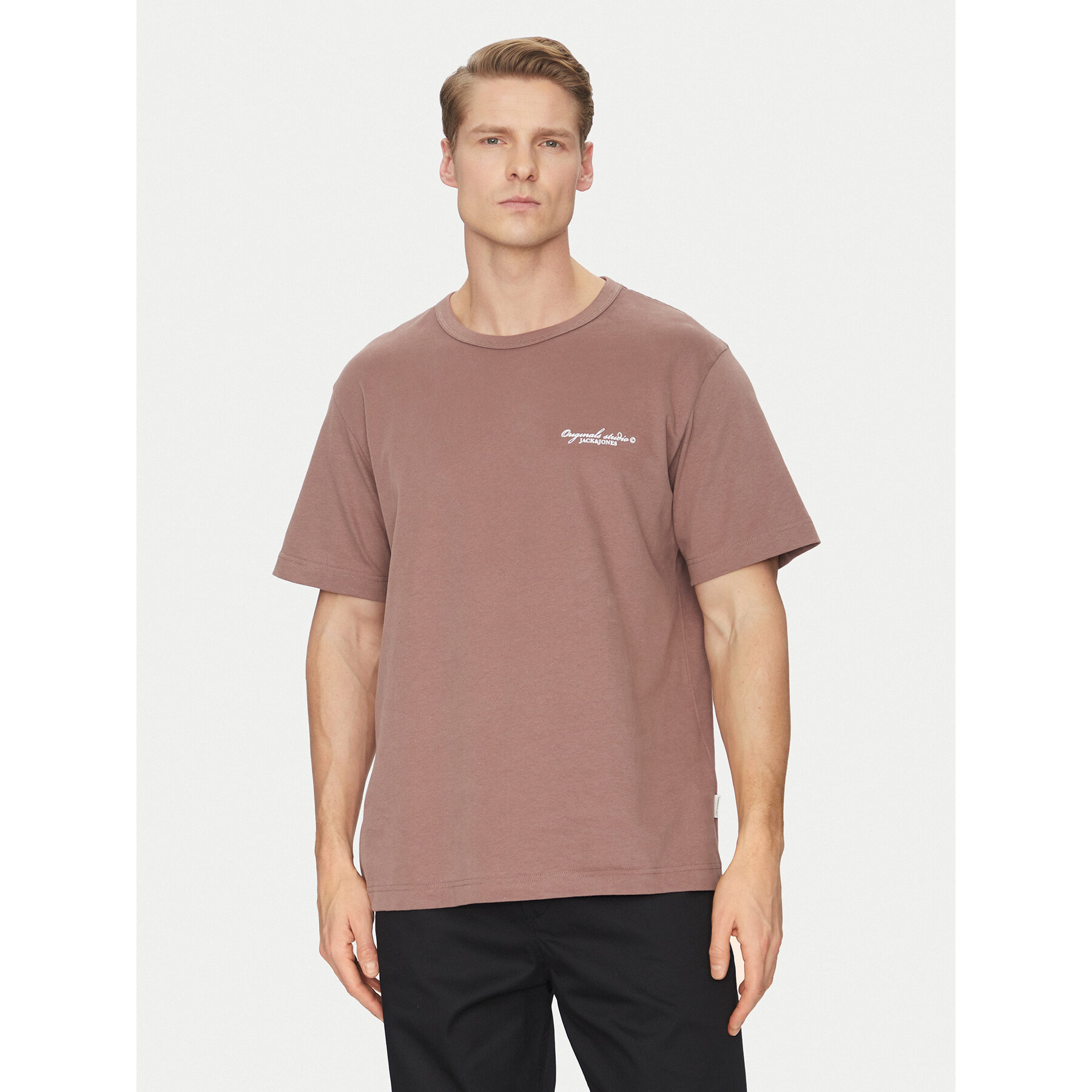 Jack & Jones Póló Boston 12272968 Barna Relaxed Fit