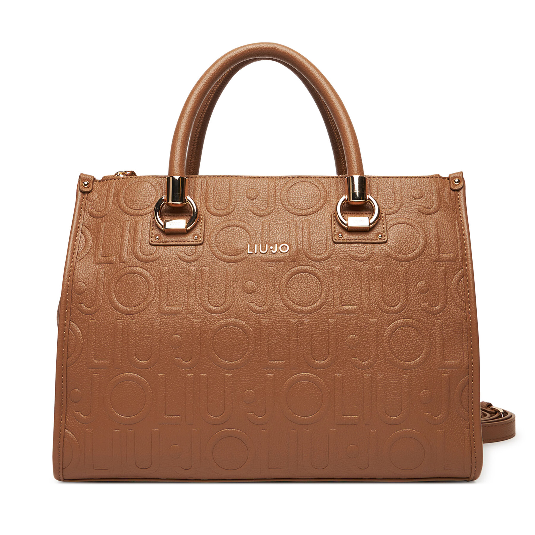 Дамска чанта Liu Jo Ecs M Satchel AF5008 E0538 Кафяв