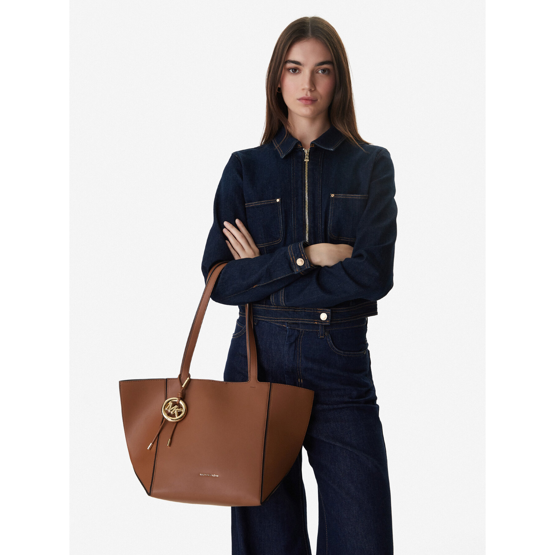 Ročna torba MICHAEL Michael Kors 30R6G9JT6L Rjava