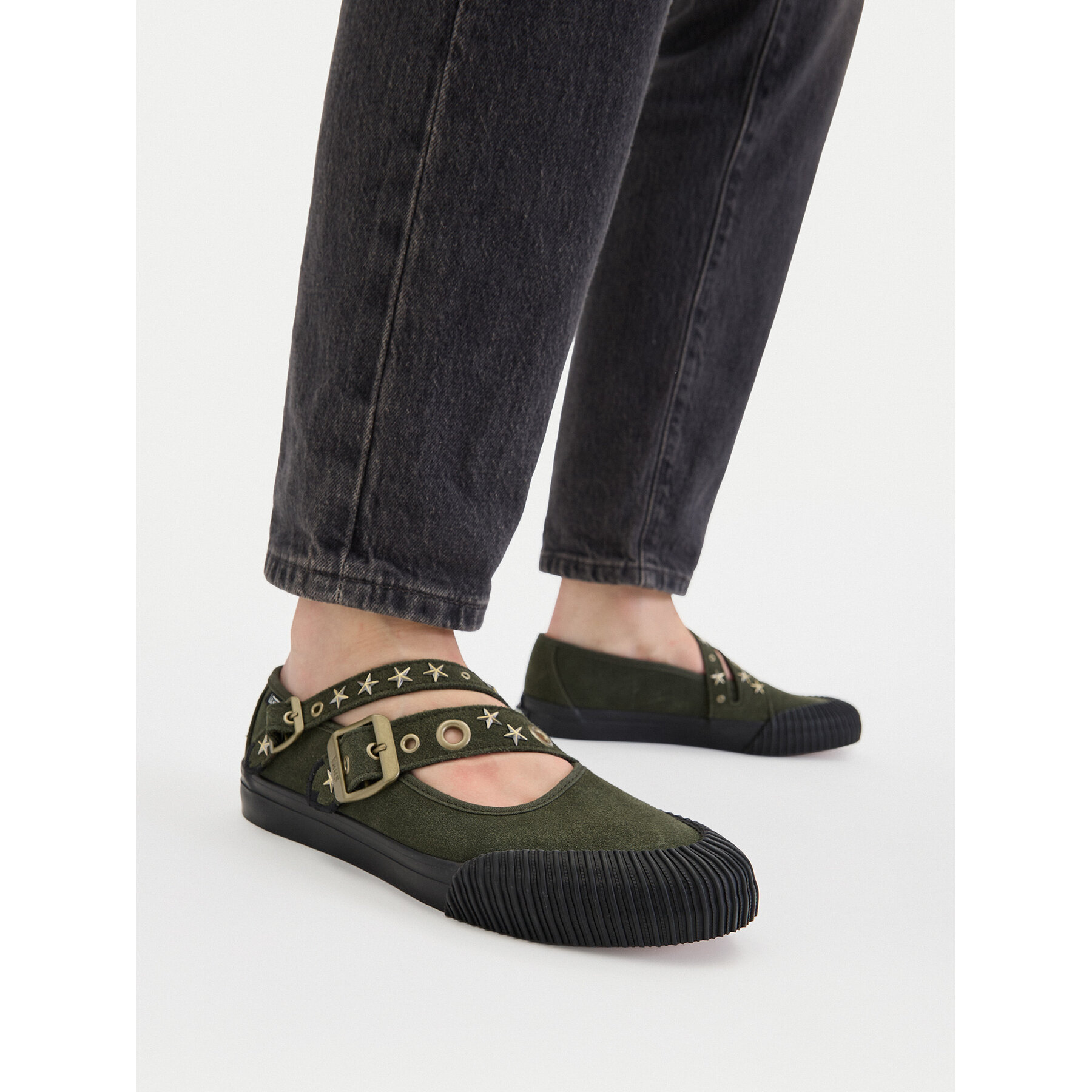 Pantofi Vans Mary Jane Straps VN000D9AOLV1 Verde