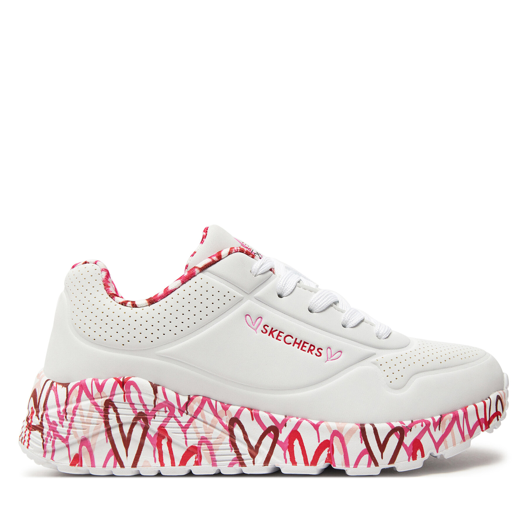 Sneakers Skechers Uno Lite Lovely Luv 314976L/WRPK Alb