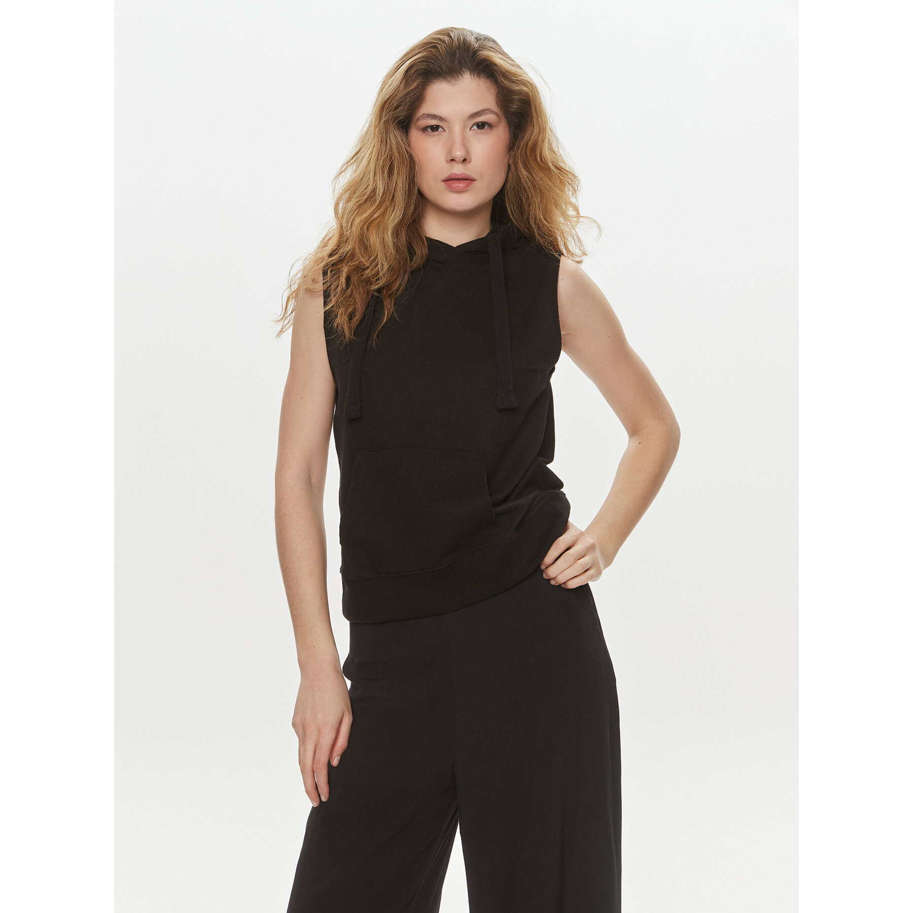 Brave Soul Sweatshirt LSS-605FALLONBLK Schwarz Straight Fit