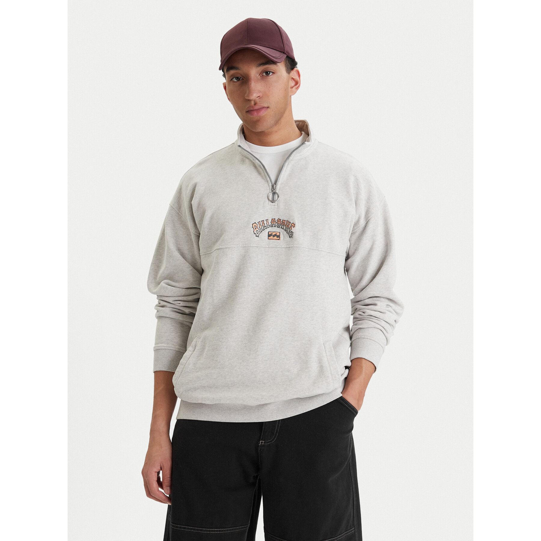 Billabong Sweatshirt Burleigh EBYFT00130 Grau Regular Fit