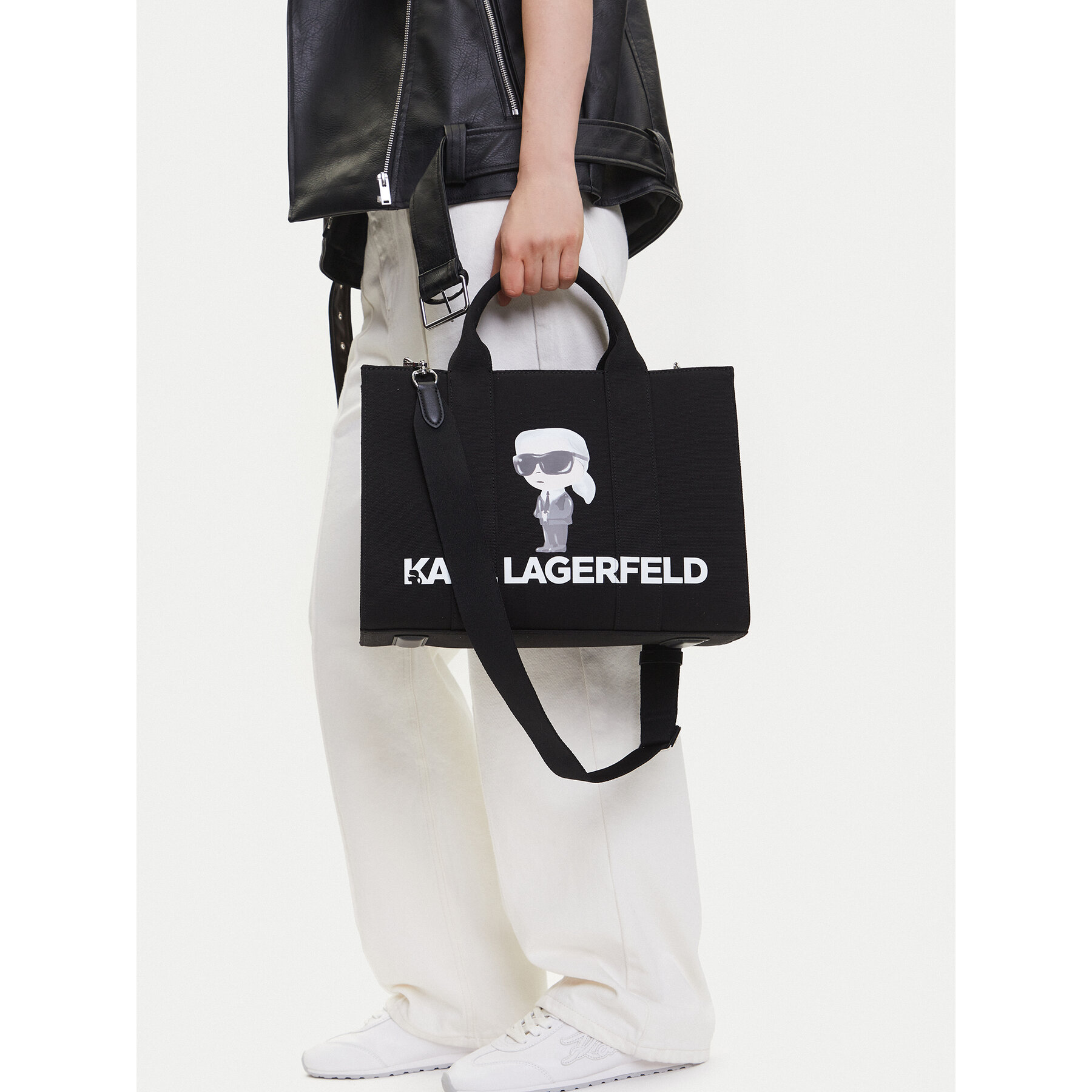 Дамска чанта KARL LAGERFELD A2W50047 Черен