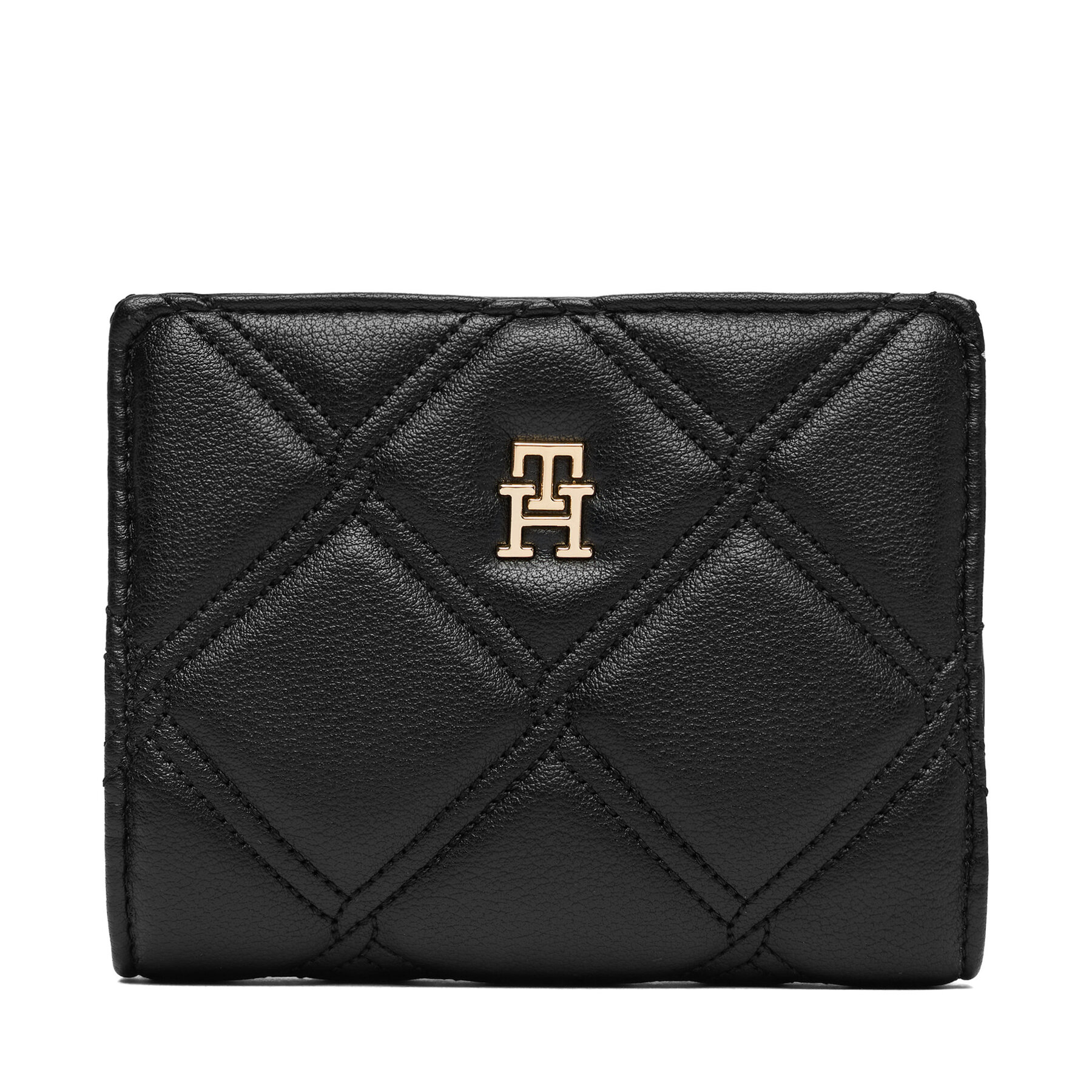 Novčanik Tommy Hilfiger Th Feminine Bifold AW0AW18701 Crna
