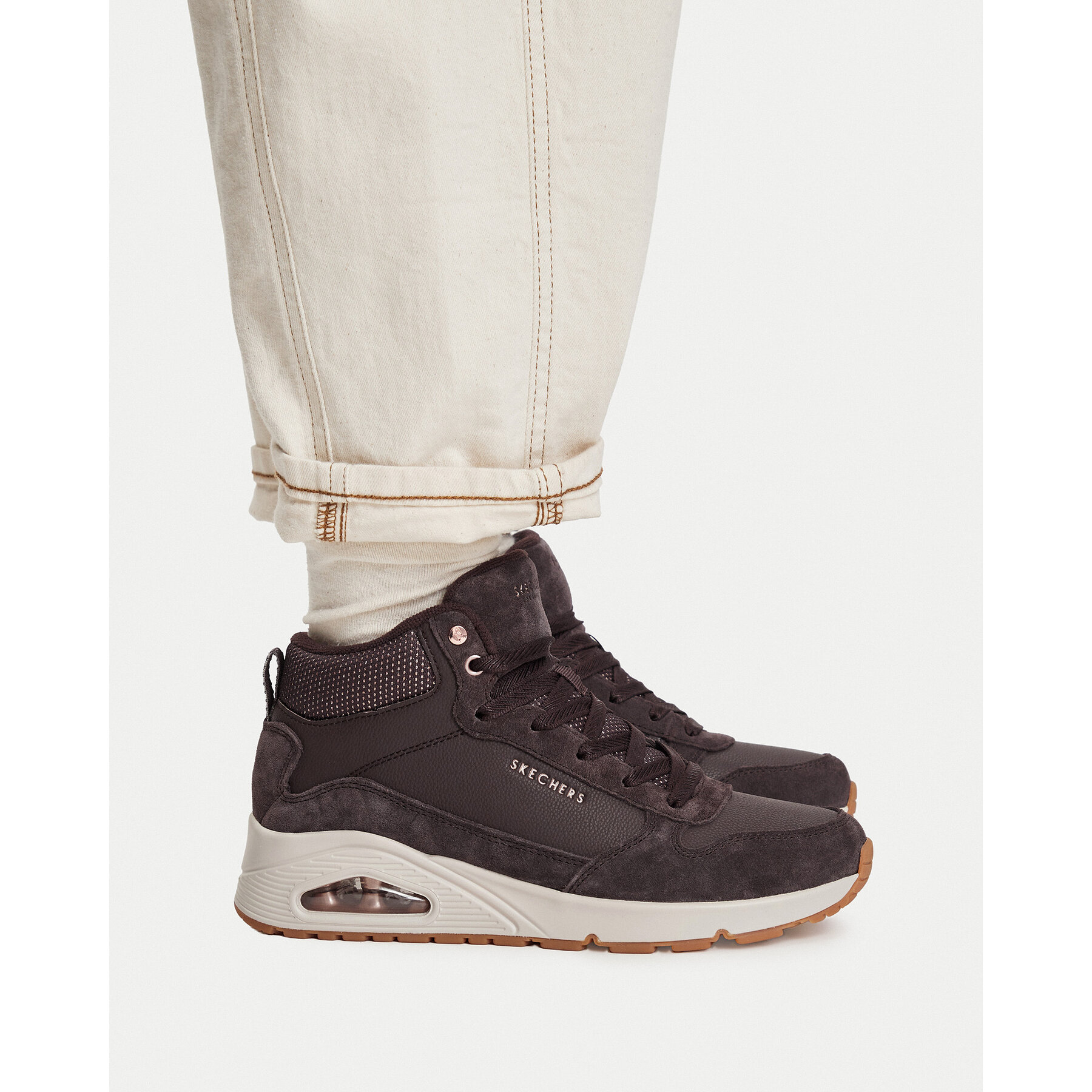 Tenisice Skechers Uno - Stacre Shine 177181/CHOC Smeđa