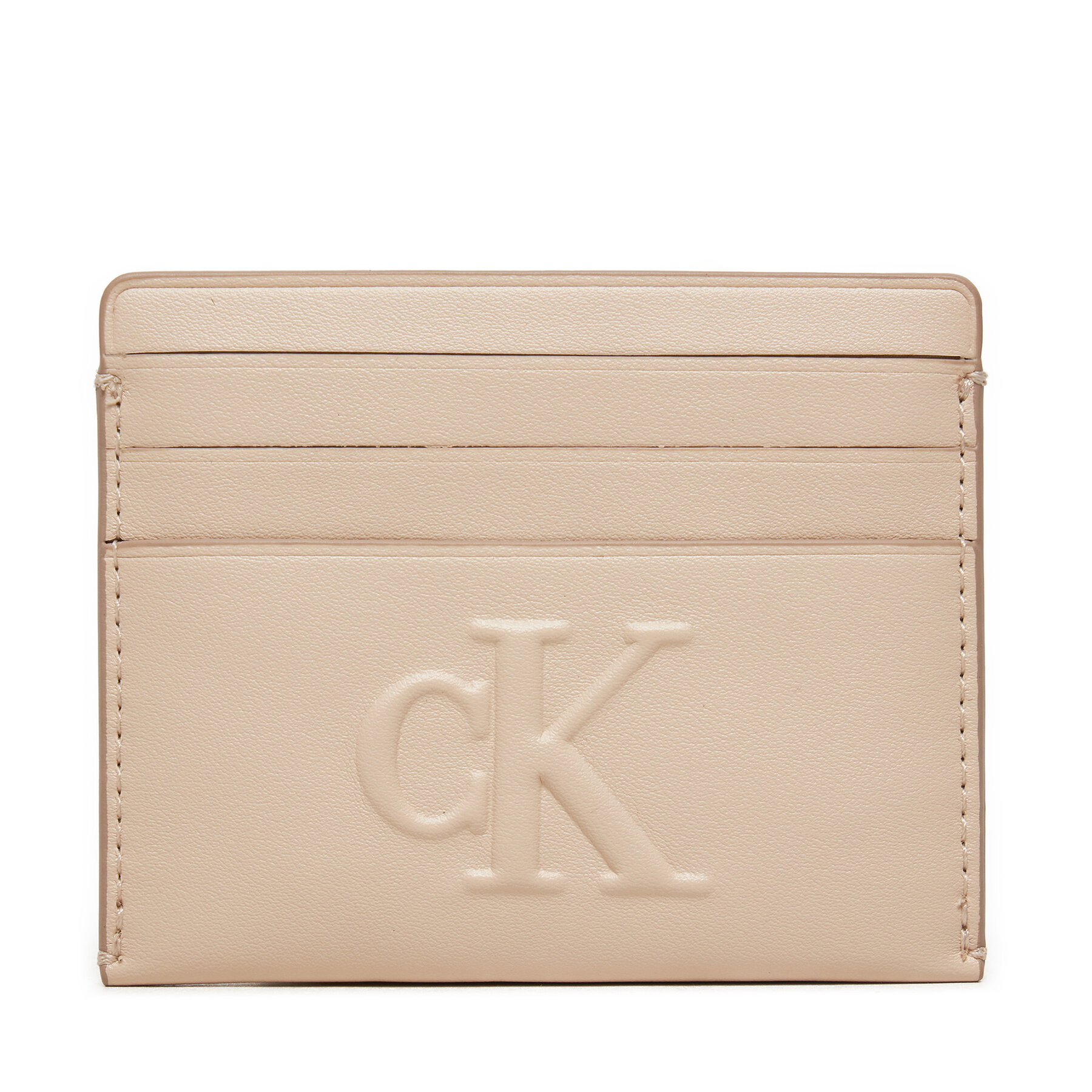 Etui na karty kredytowe Calvin Klein Jeans Beżowy Sculpted Cardcase K60K612747
