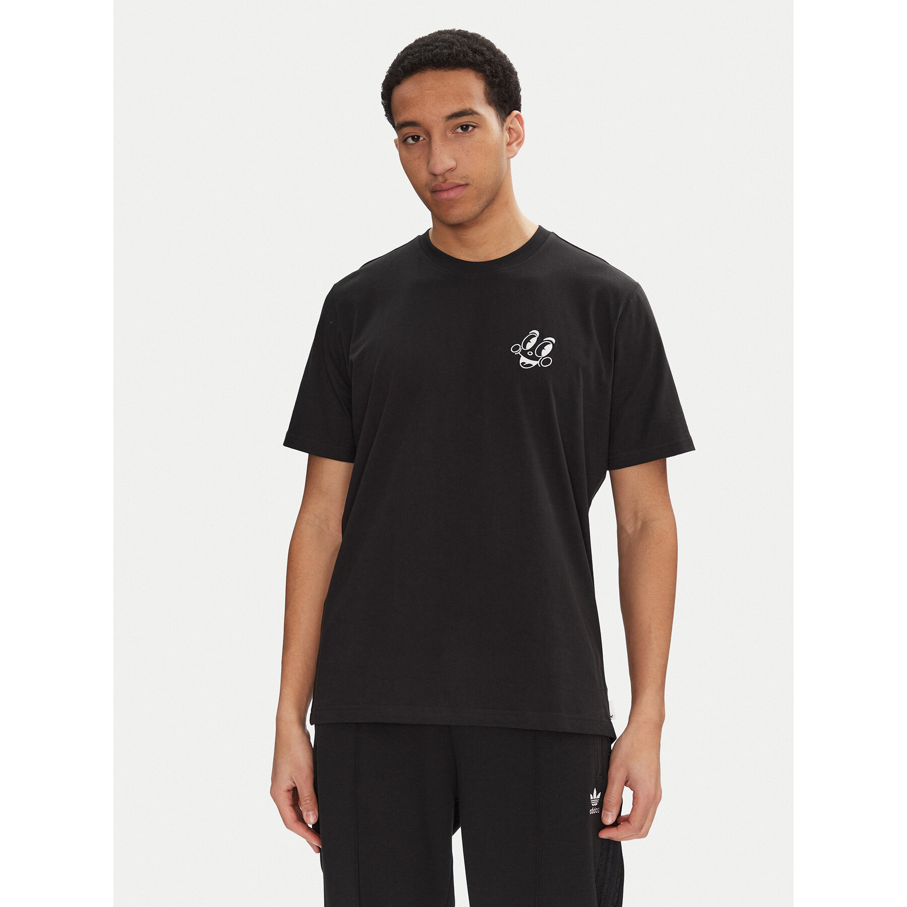 adidas Póló Made by Nelson JN7030 Fekete Loose Fit
