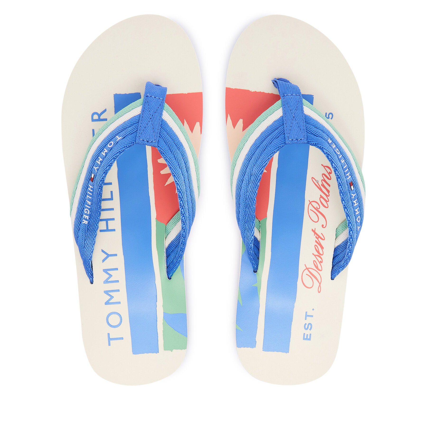 Джапанки Tommy Hilfiger Patch Hilfiger Beach Sandal FM0FM05903 Син