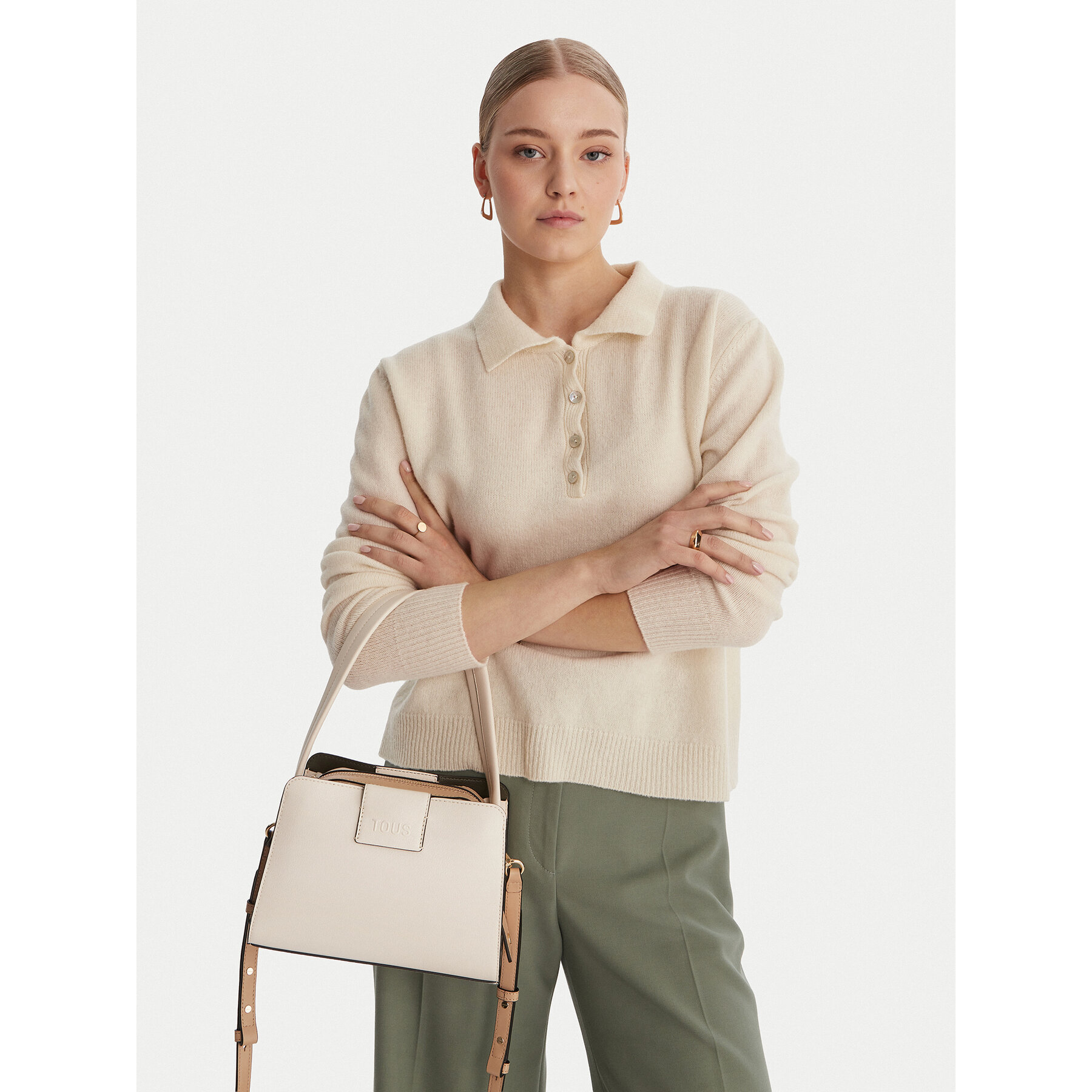 Borsetta TOUS Kaos Icon 2002355401 Écru