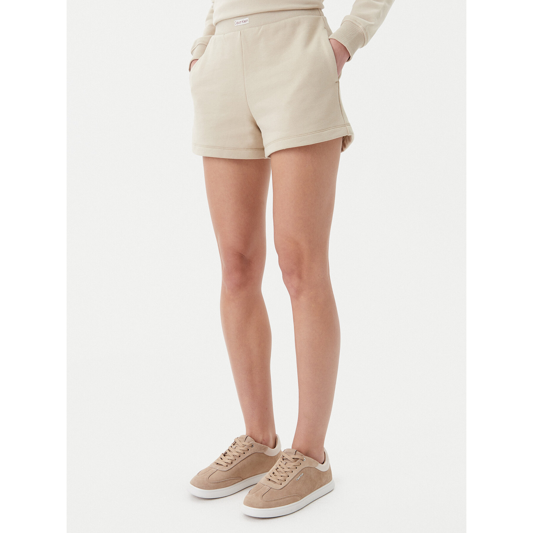 Calvin Klein Jeans Sportshorts Placed Institutional J20J225525 Beige Regular Fit