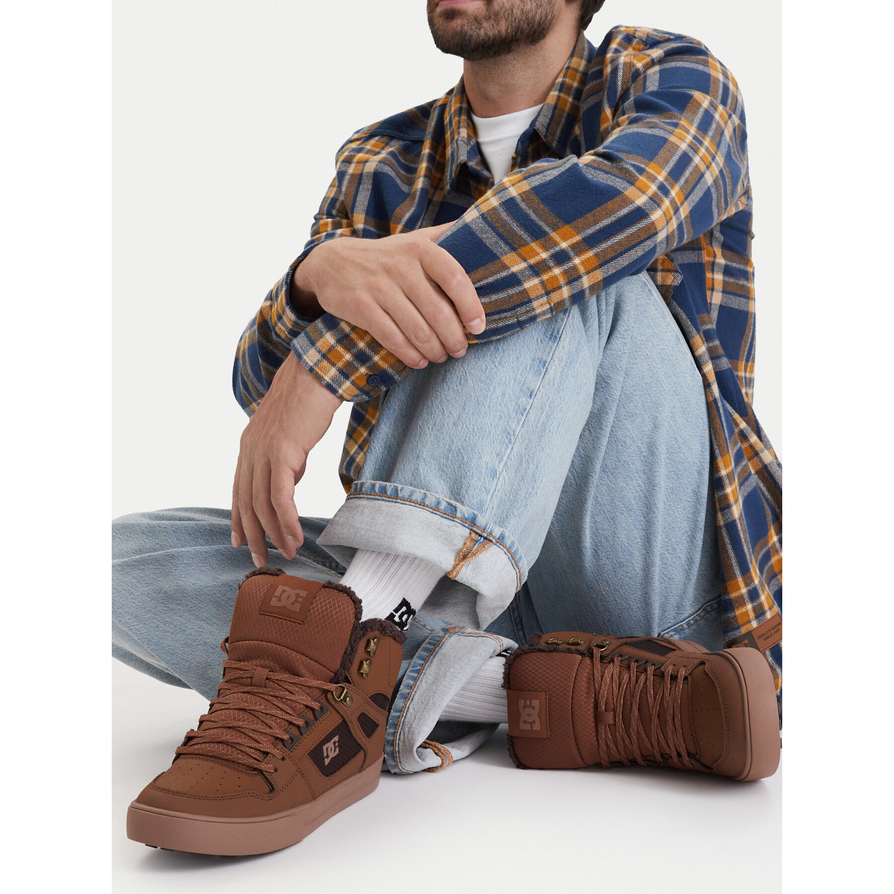 Сникърси DC Shoes EO-PURE HIGH TOP WC WNT DC01802210 Кафяв