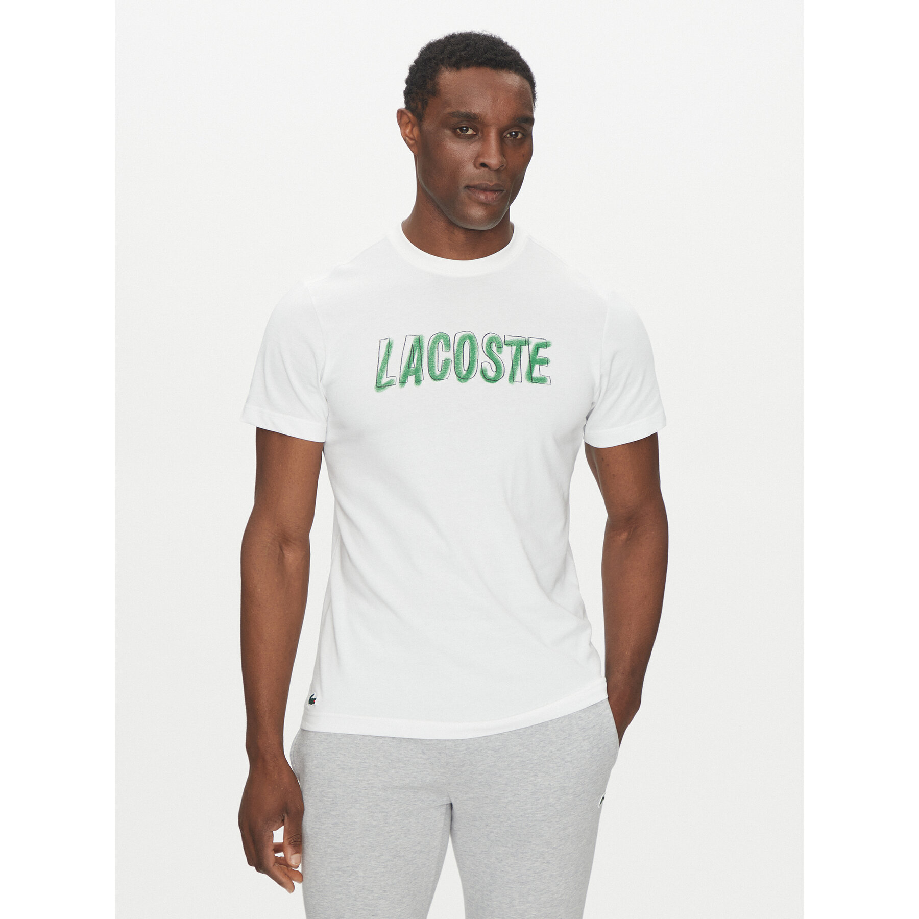Lacoste T-shirt TH8916 Bianco Regular Fit