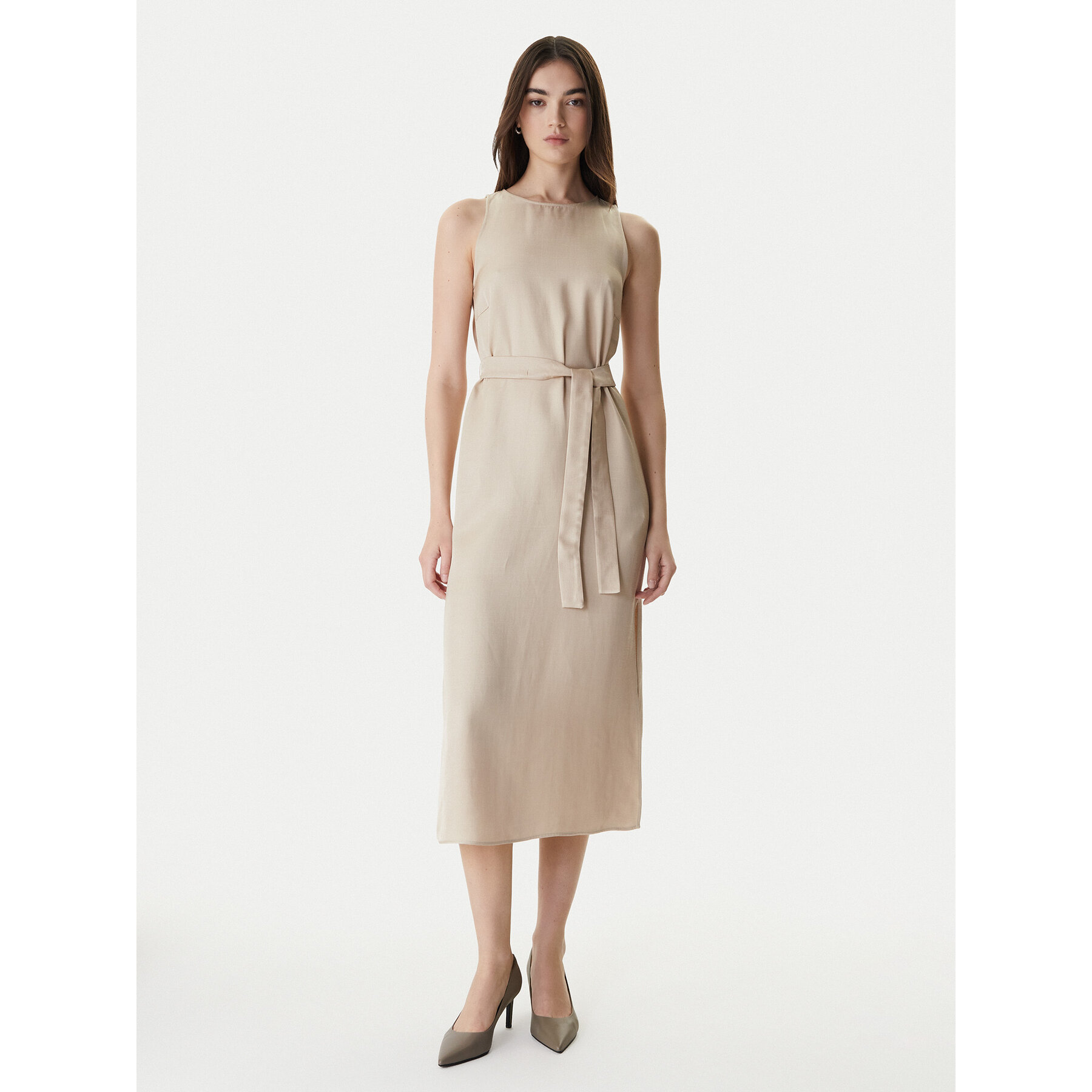 Marella Sommerkleid Emme by Marella Acerbi 2615221091 Beige Regular Fit