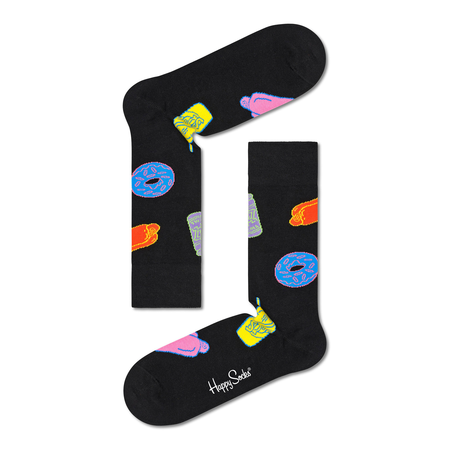 

Високі шкарпетки unisex Happy Socks SIM01-9300 Чорний