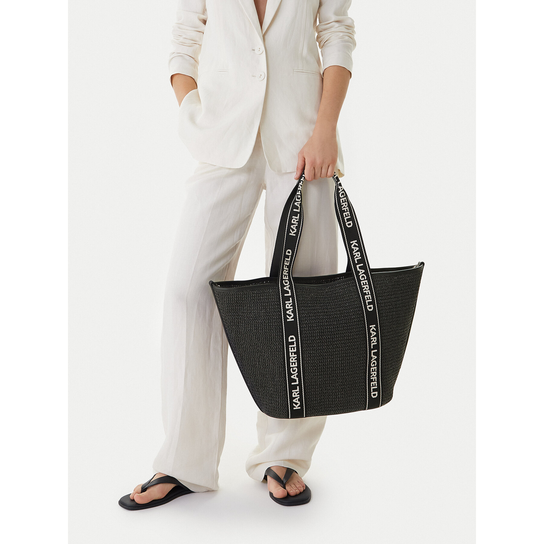 Дамска чанта KARL LAGERFELD A1W46074 Черен