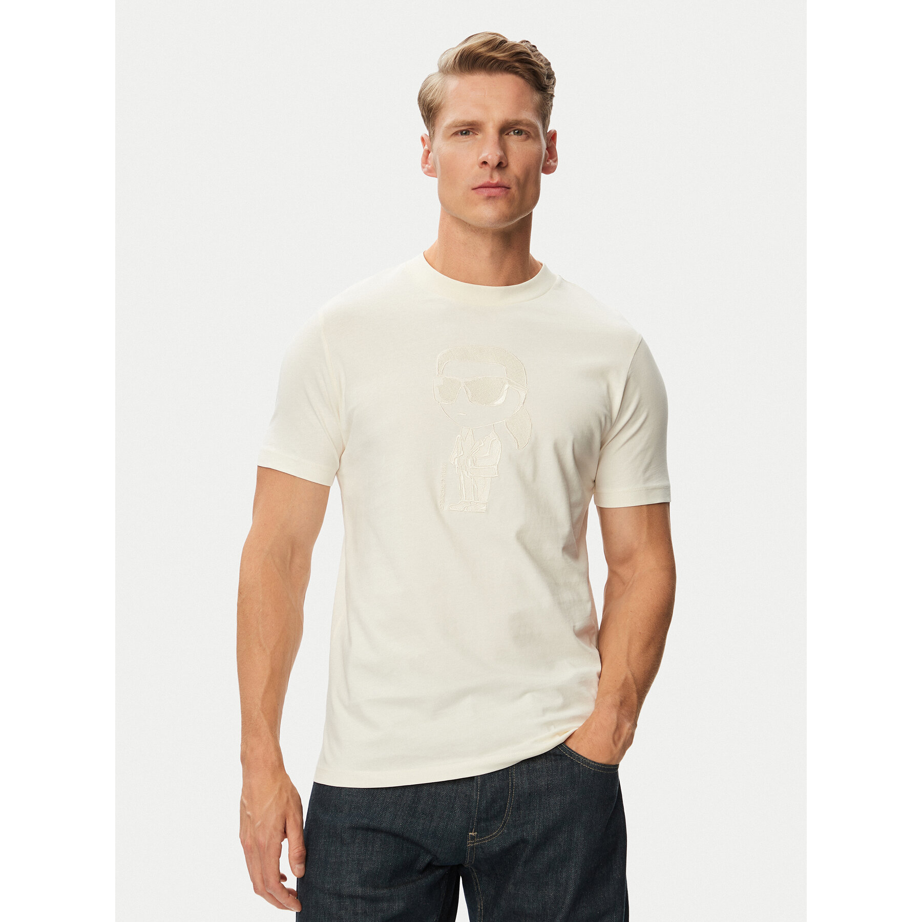 KARL LAGERFELD T-Shirt 755040 563225 Weiß Regular Fit
