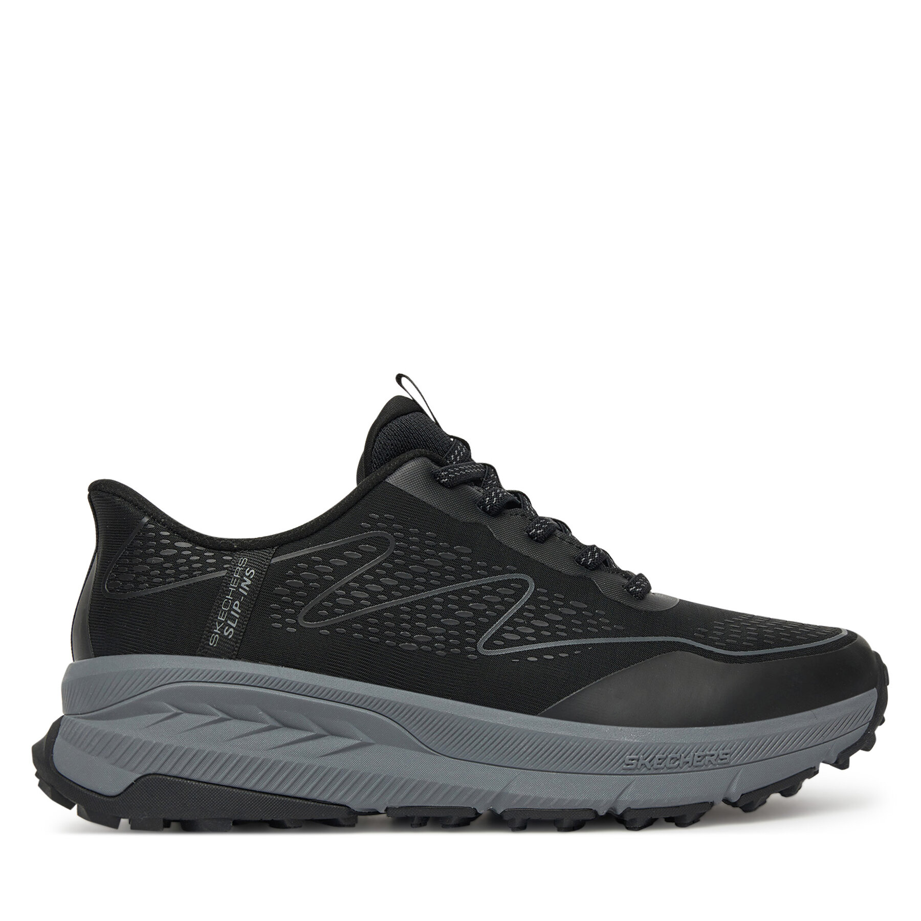 Férfi Bakancs Skechers, Méret: 42, Fekete, Switch Back-Mist 237685/BKMT