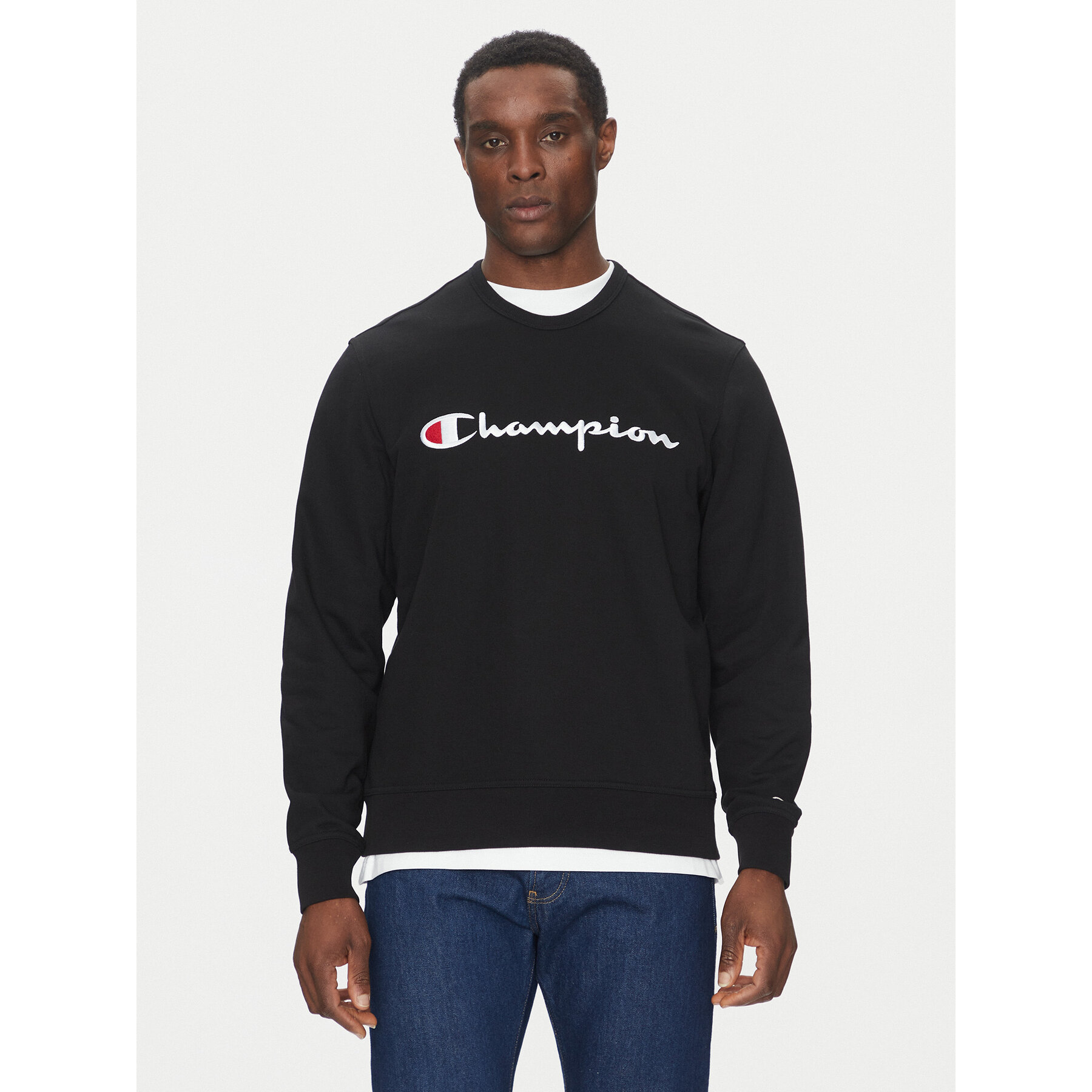 Champion Sweatshirt 220727 Schwarz Slim Fit