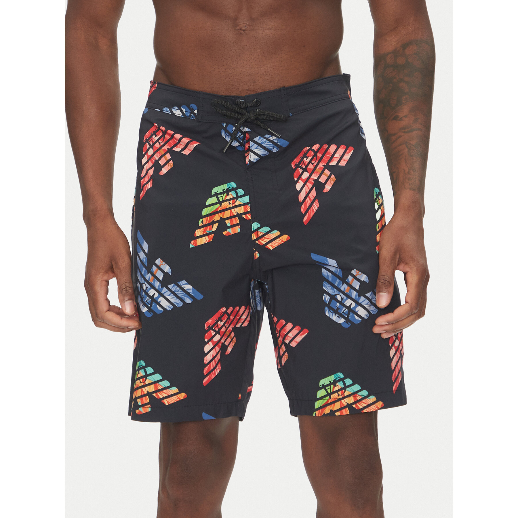 Emporio Armani Badeshorts EM000689 AF12340 FC105 Schwarz Regular Fit